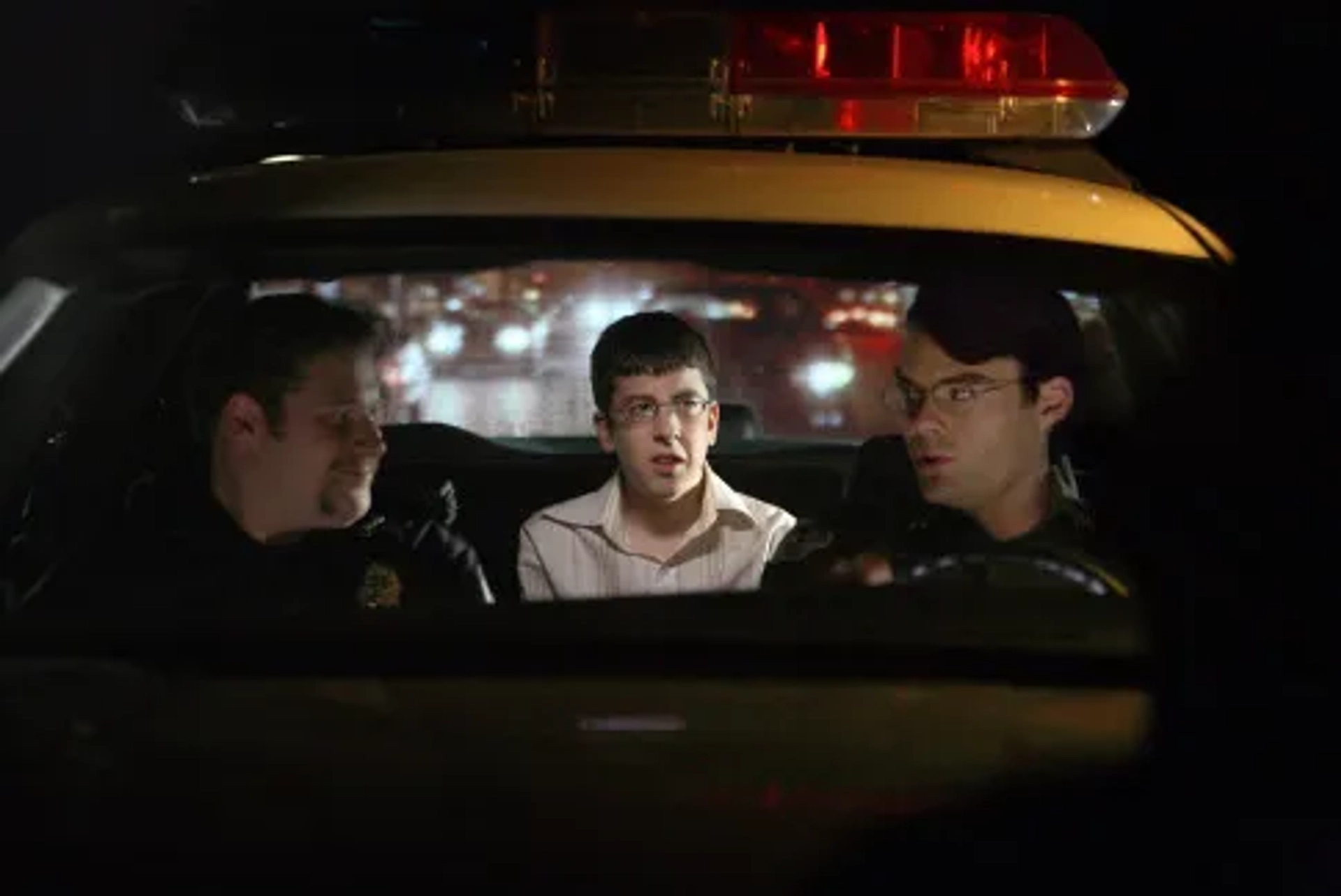 Bill Hader, Seth Rogen, and Christopher Mintz-Plasse in Superbad (2007)