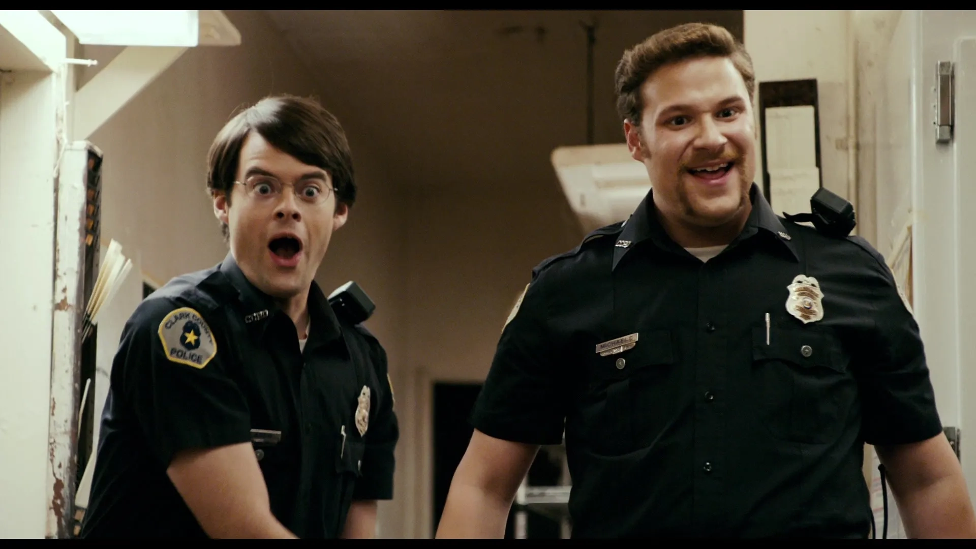 Bill Hader and Seth Rogen in Superbad (2007)