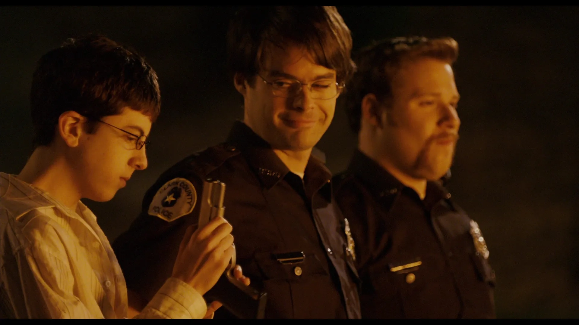 Bill Hader, Seth Rogen, and Christopher Mintz-Plasse in Superbad (2007)