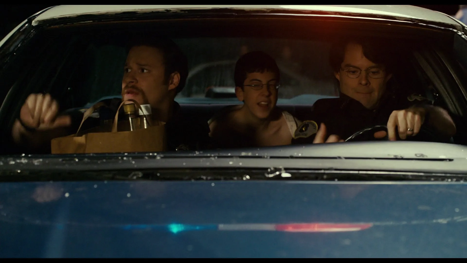 Bill Hader, Seth Rogen, and Christopher Mintz-Plasse in Superbad (2007)