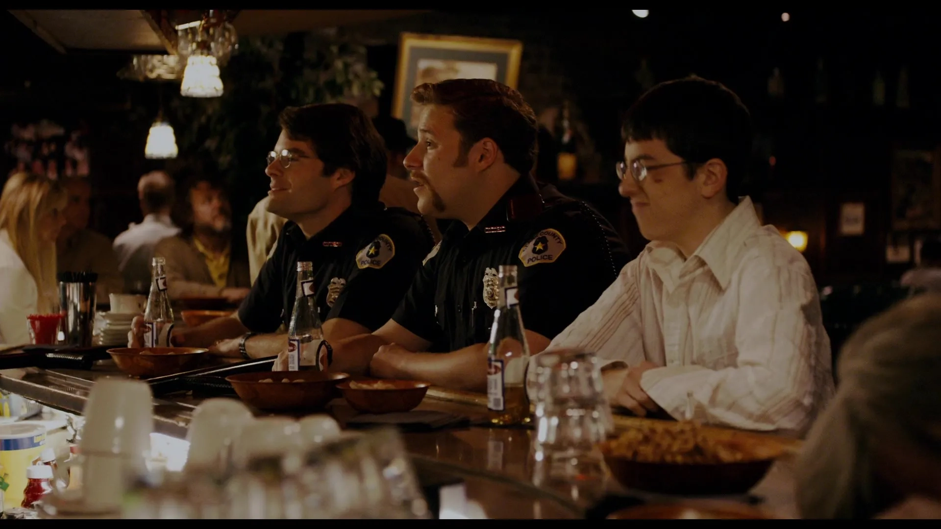 Bill Hader, Seth Rogen, and Christopher Mintz-Plasse in Superbad (2007)