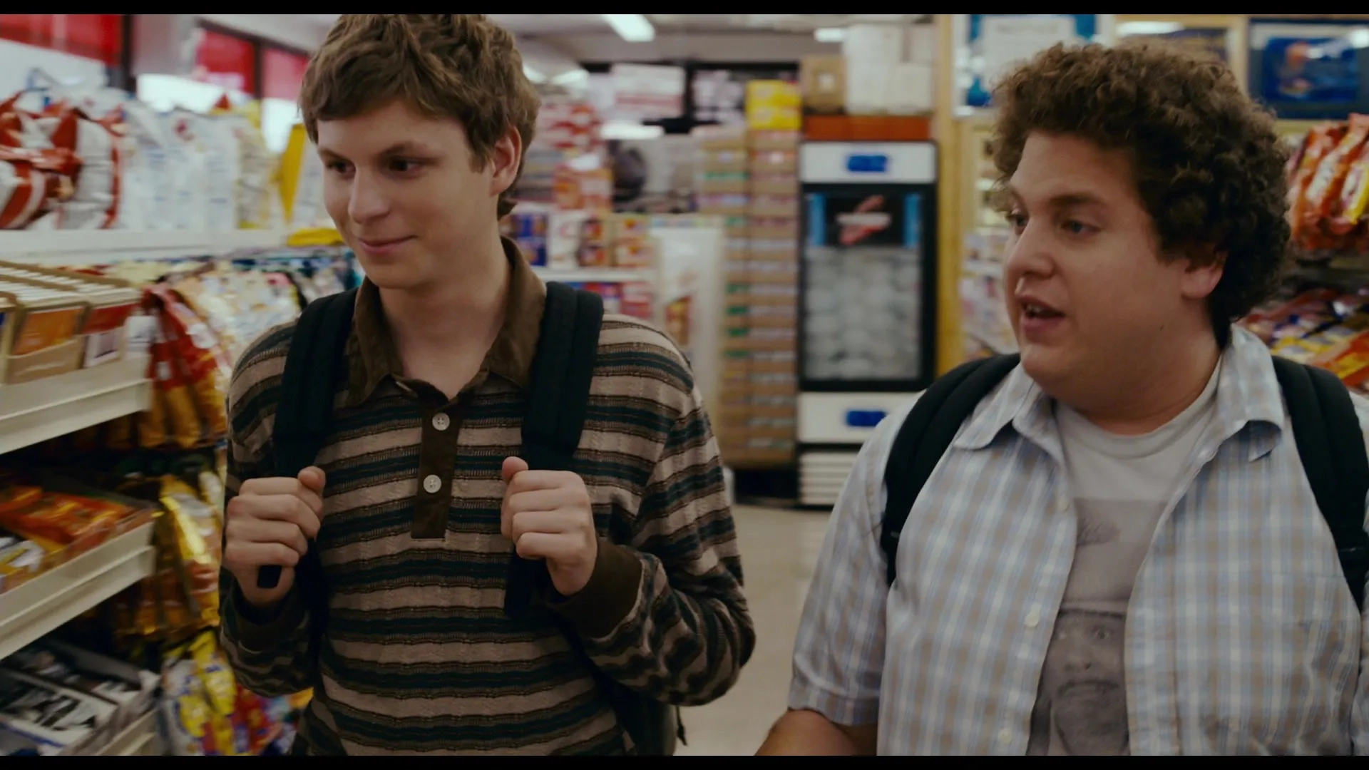 Michael Cera and Jonah Hill in Superbad (2007)