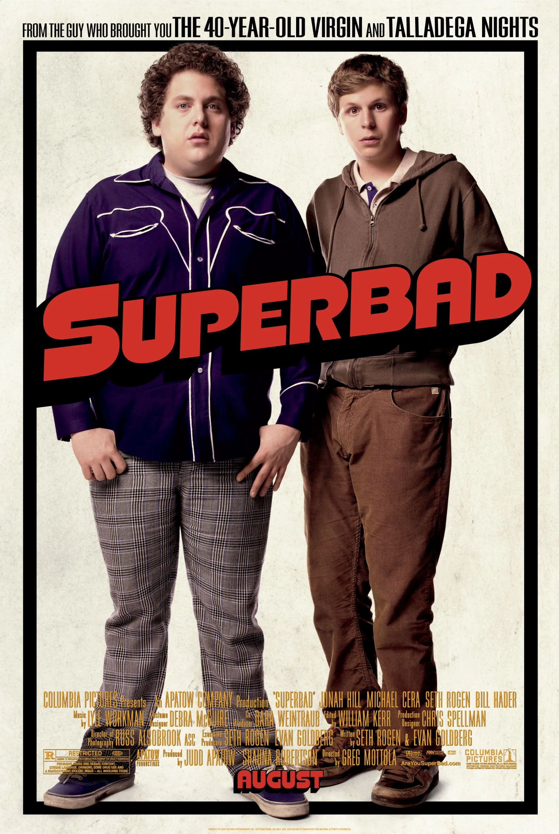 Michael Cera and Jonah Hill in Superbad (2007)