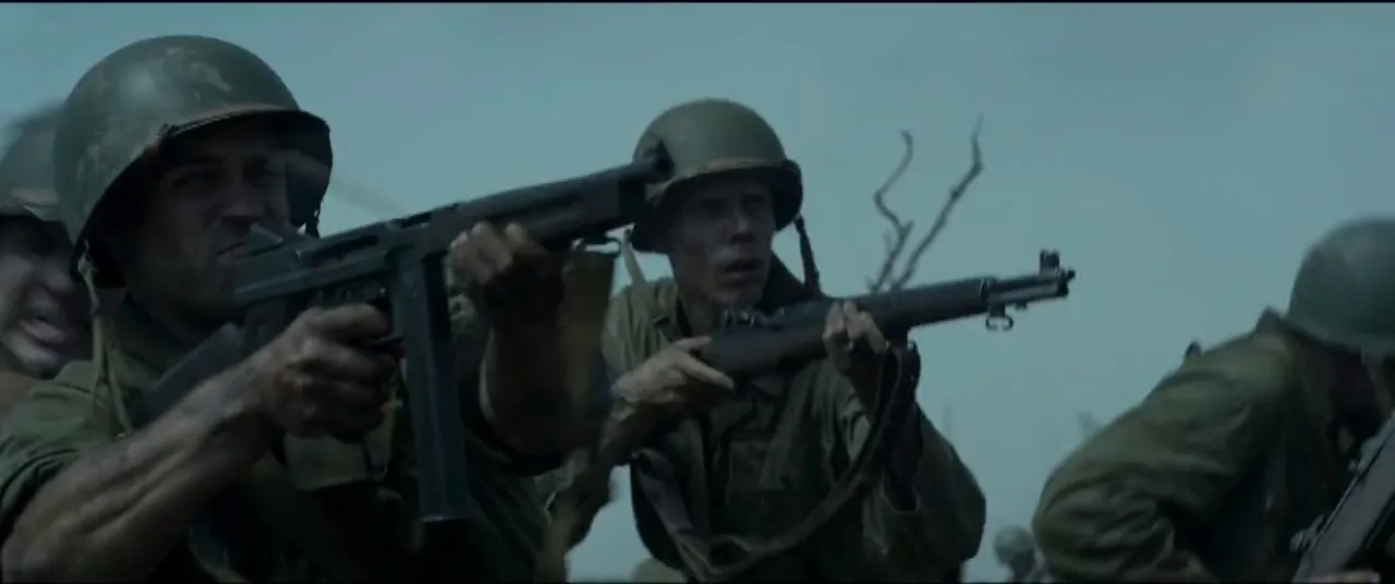 Goran D. Kleut and Milo Gibson in Hacksaw Ridge (2016)