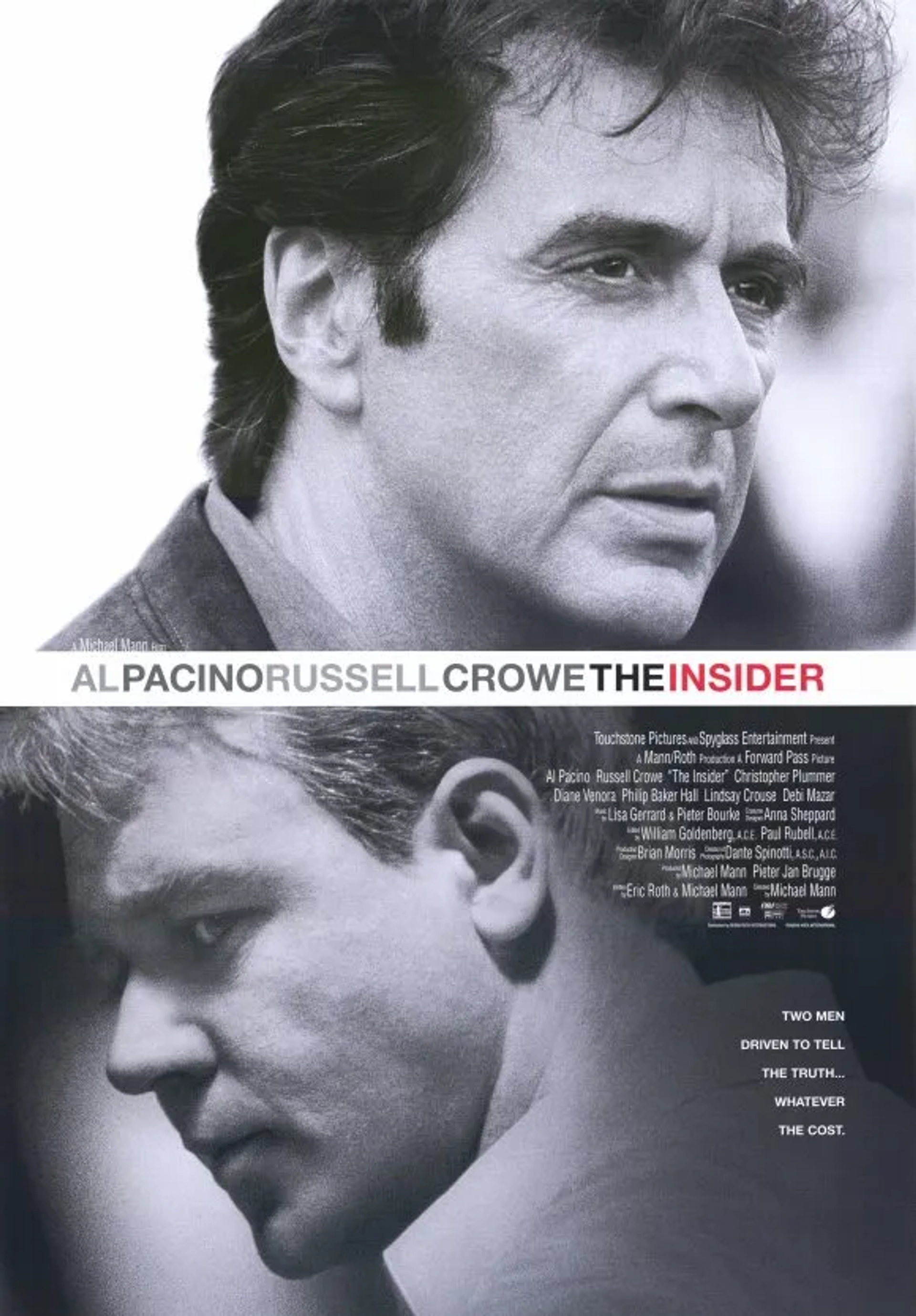 Russell Crowe and Al Pacino in The Insider (1999)