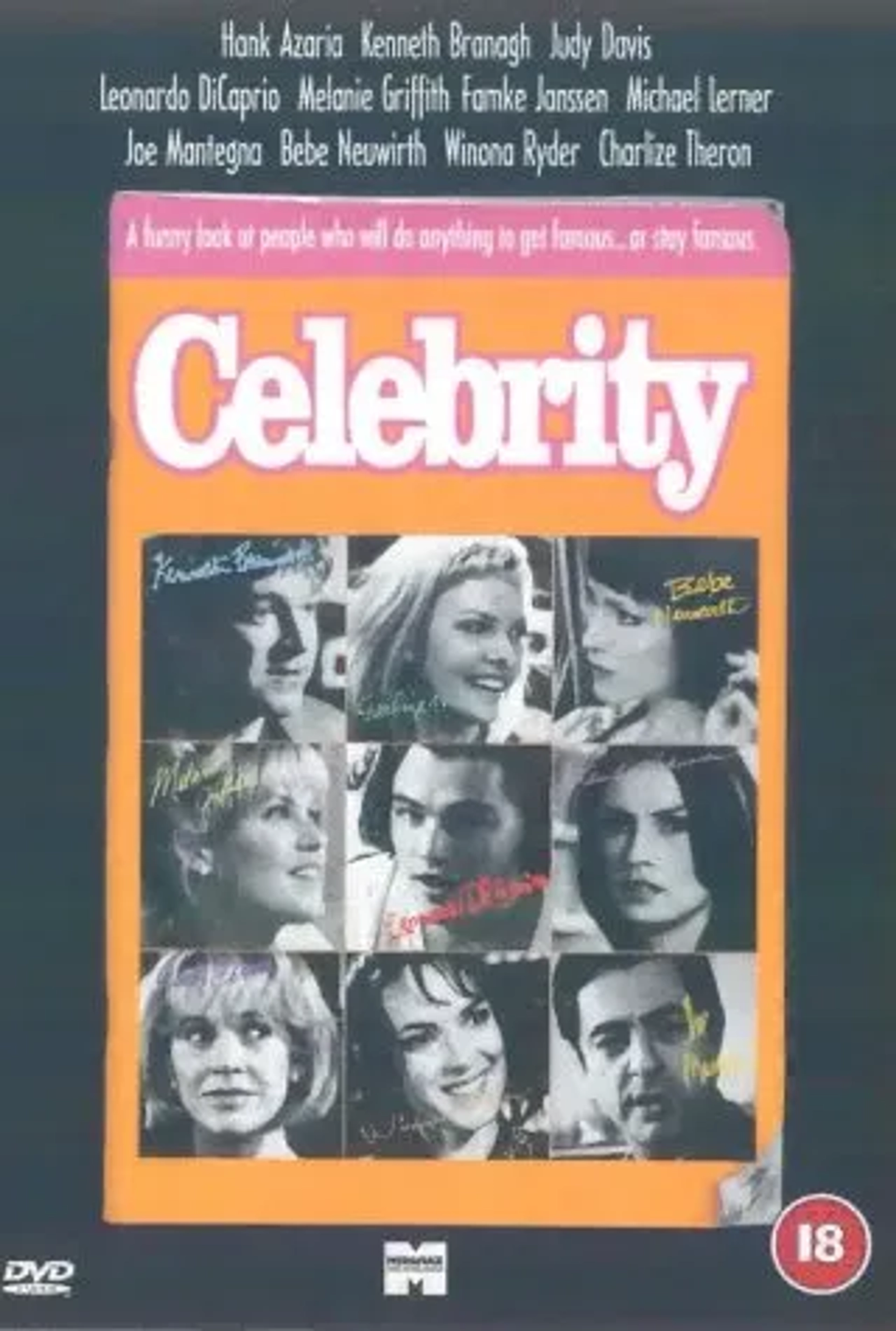 Kenneth Branagh, Leonardo DiCaprio, Winona Ryder, Charlize Theron, Melanie Griffith, Famke Janssen, Judy Davis, Joe Mantegna, and Bebe Neuwirth in Celebrity (1998)