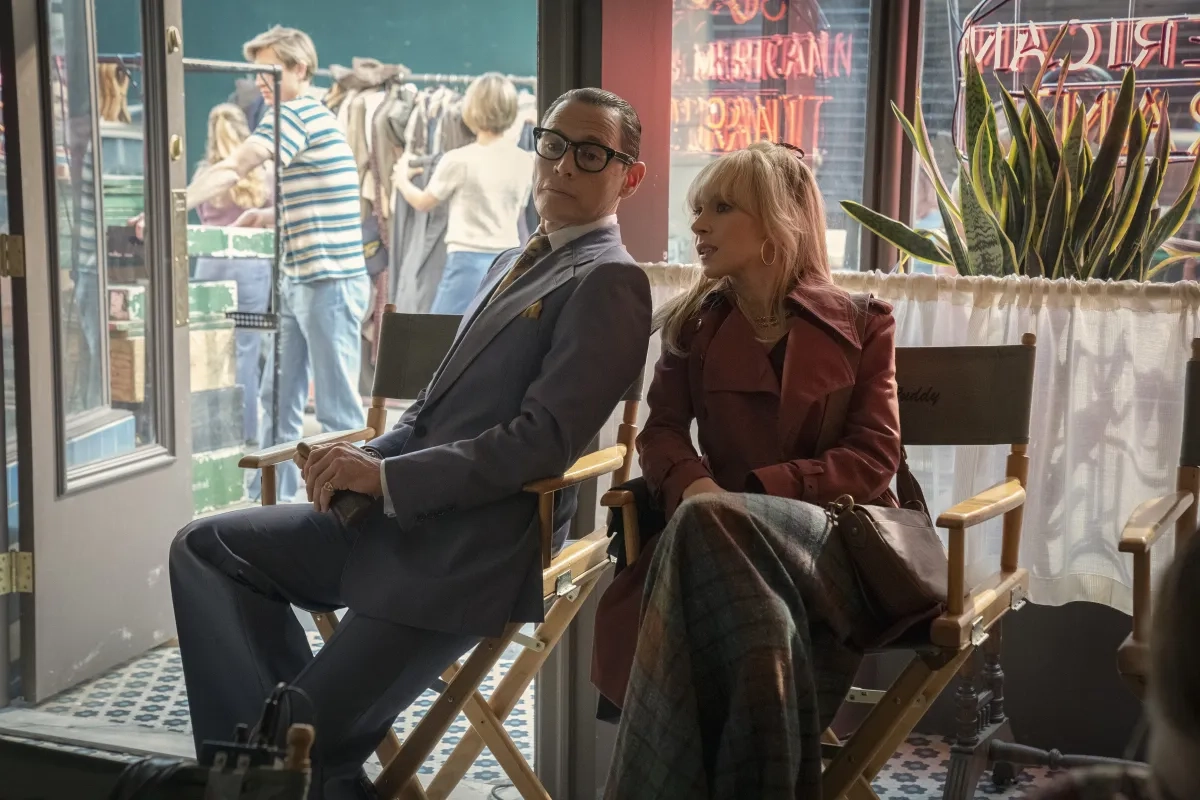 Juno Temple and Burn Gorman in The Offer (2022)