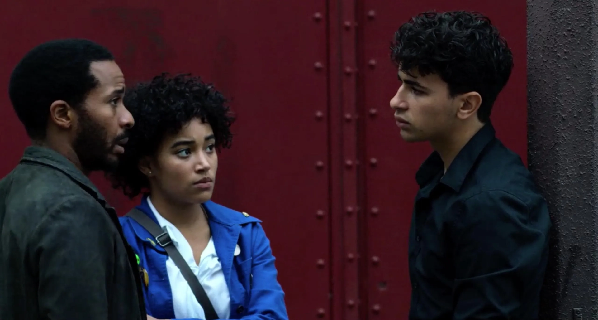 André Holland, Amandla Stenberg, and Adil Dehbi in The Eddy (2020)