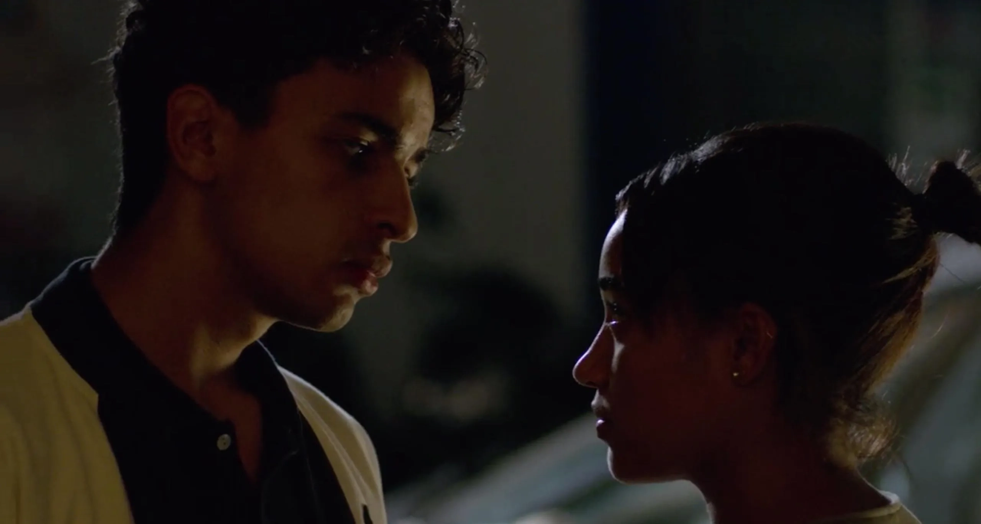 Amandla Stenberg and Adil Dehbi in The Eddy (2020)