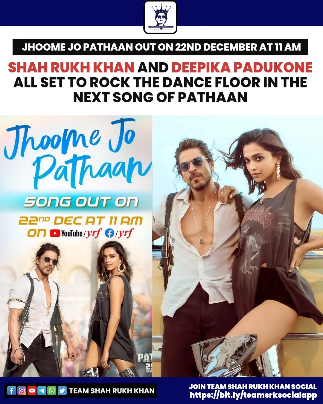 Shah Rukh Khan and Deepika Padukone in Pathaan (2023)