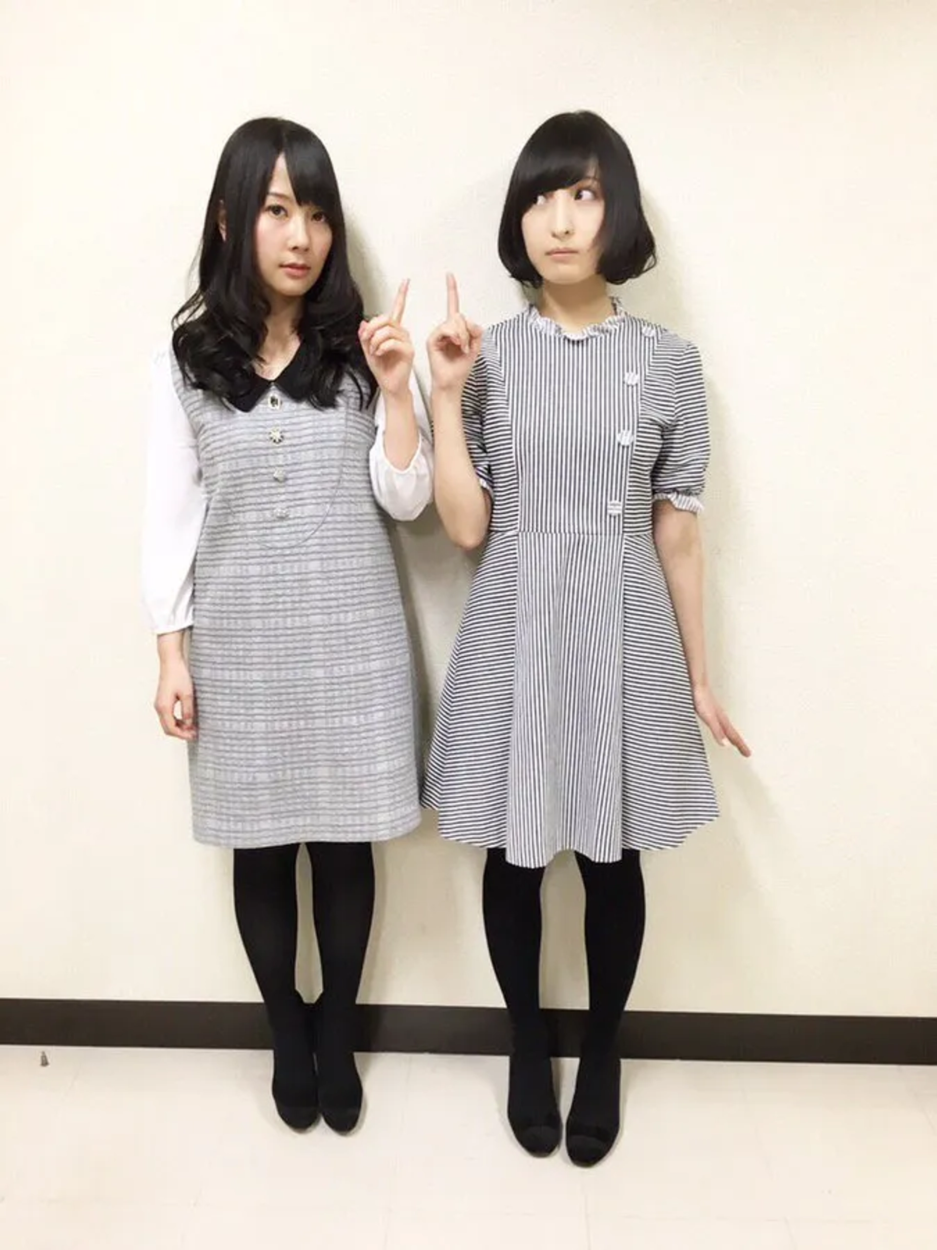 Ayane Sakura and Risa Taneda at an event for Your Lie in April (2014)