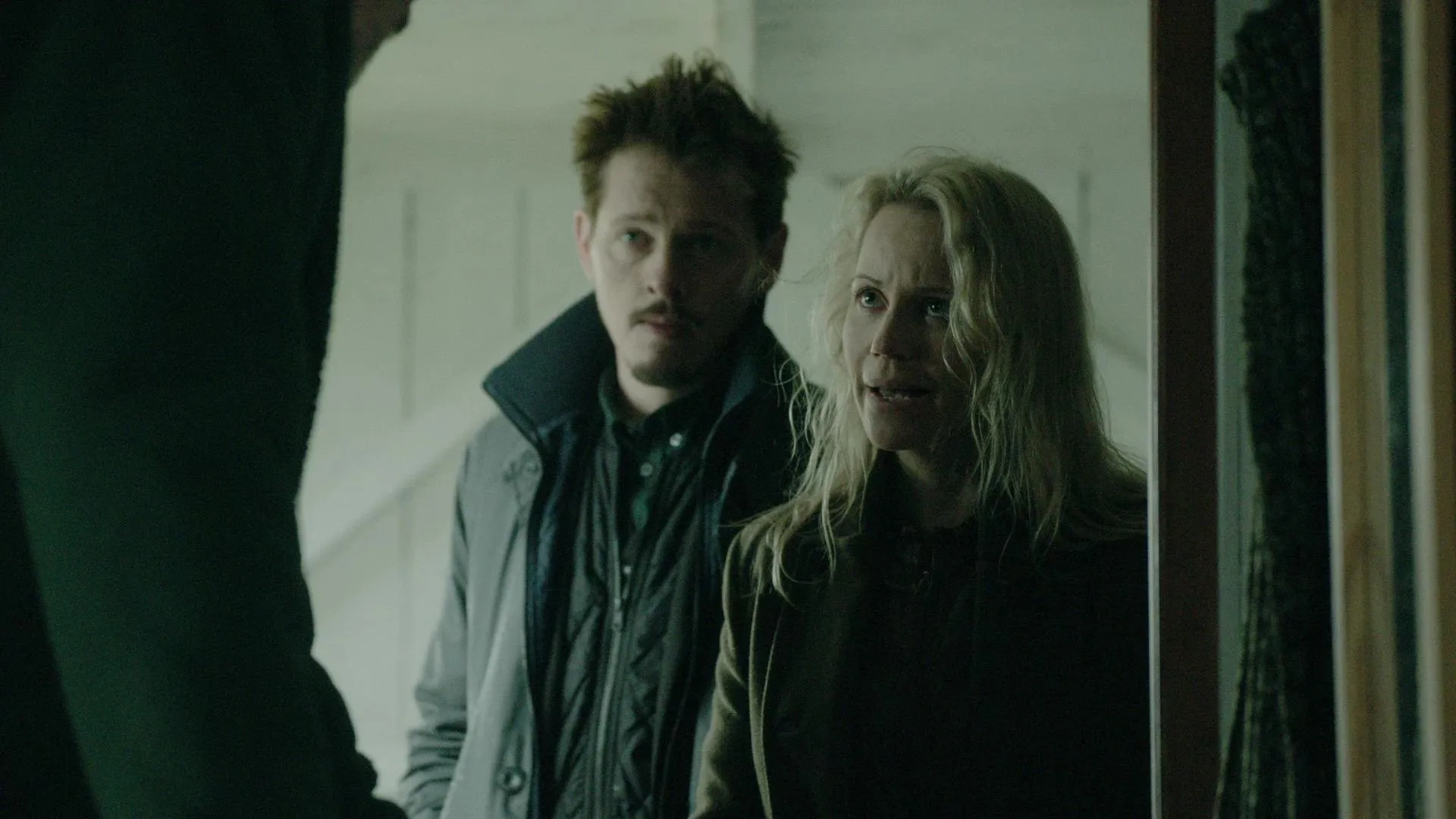 Sofia Helin and Thure Lindhardt in The Bridge (2011)