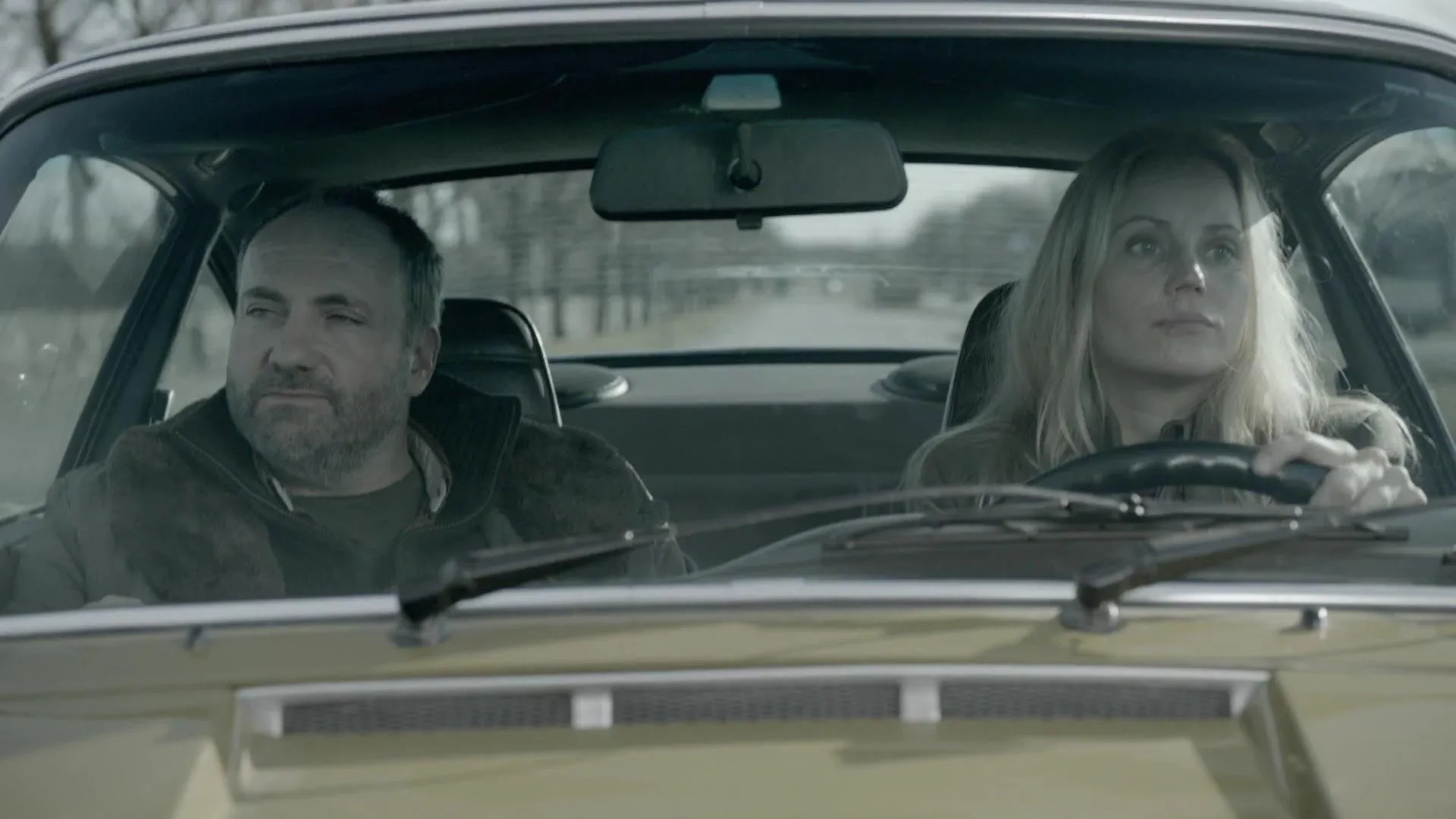 Kim Bodnia and Sofia Helin in The Bridge (2011)