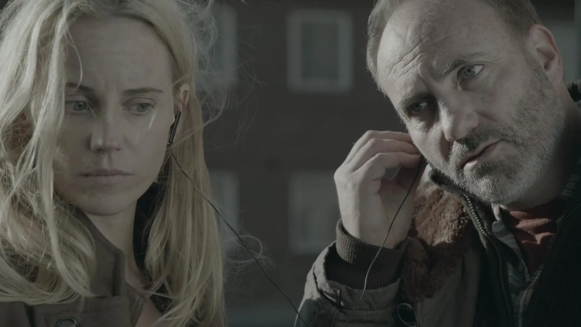 Kim Bodnia and Sofia Helin in The Bridge (2011)