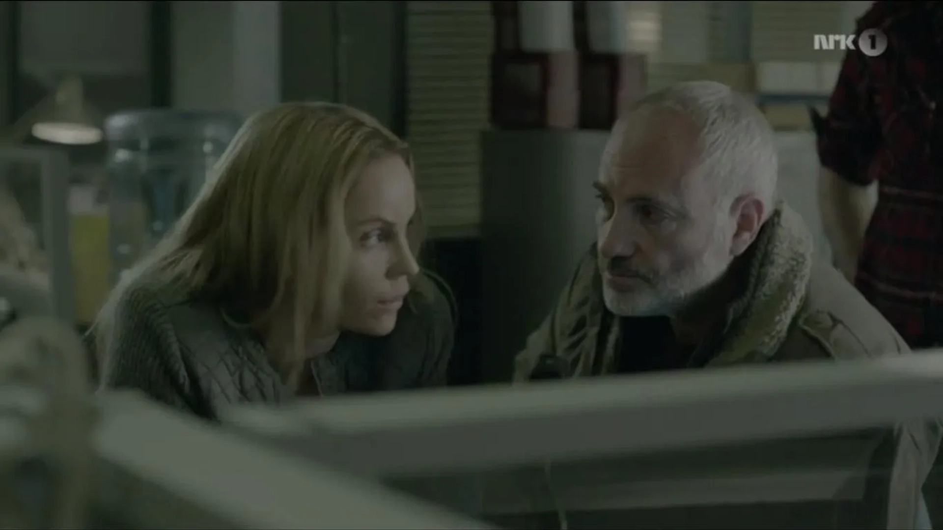 Kim Bodnia and Sofia Helin in The Bridge (2011)