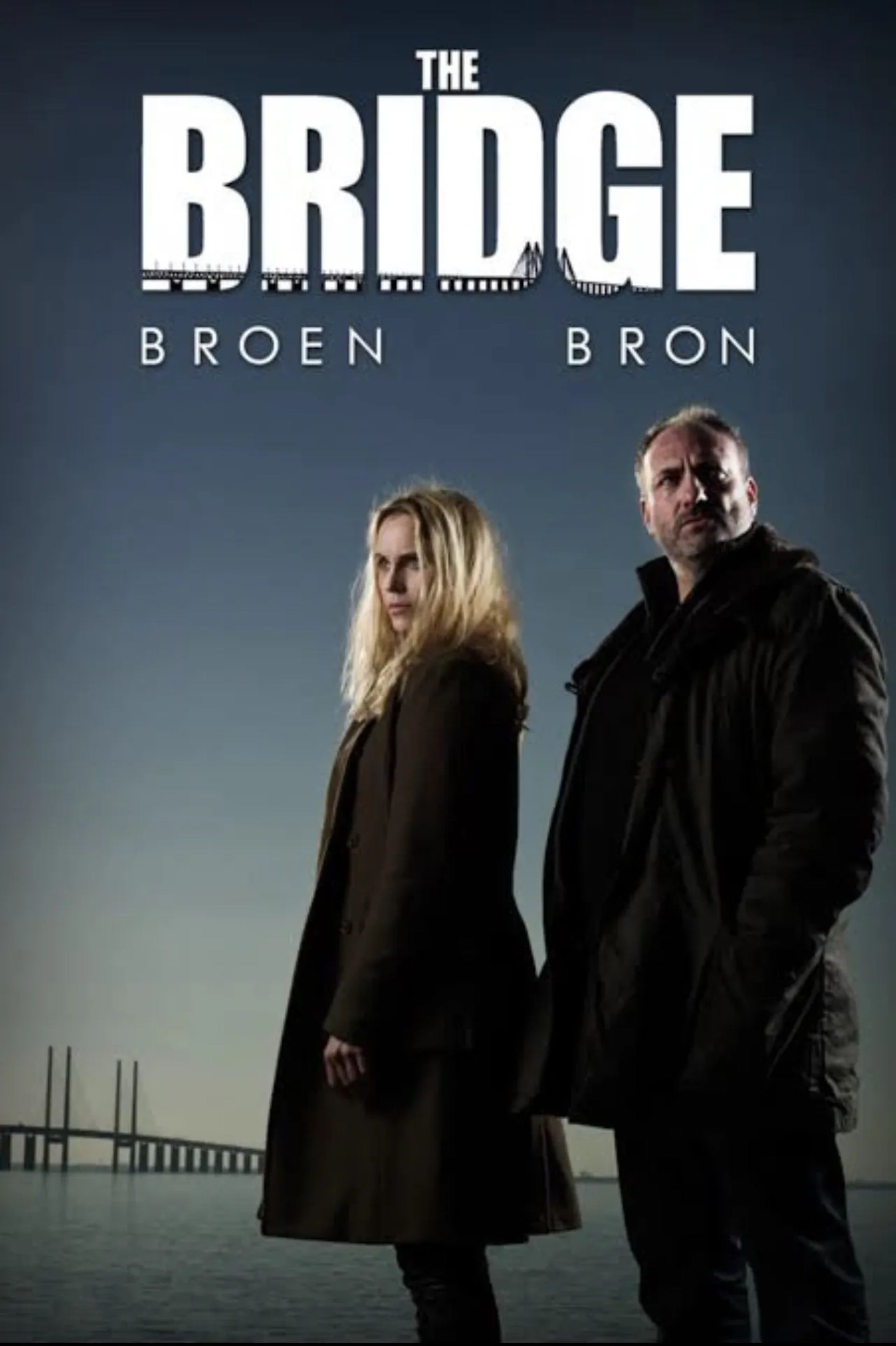 Kim Bodnia and Sofia Helin in The Bridge (2011)