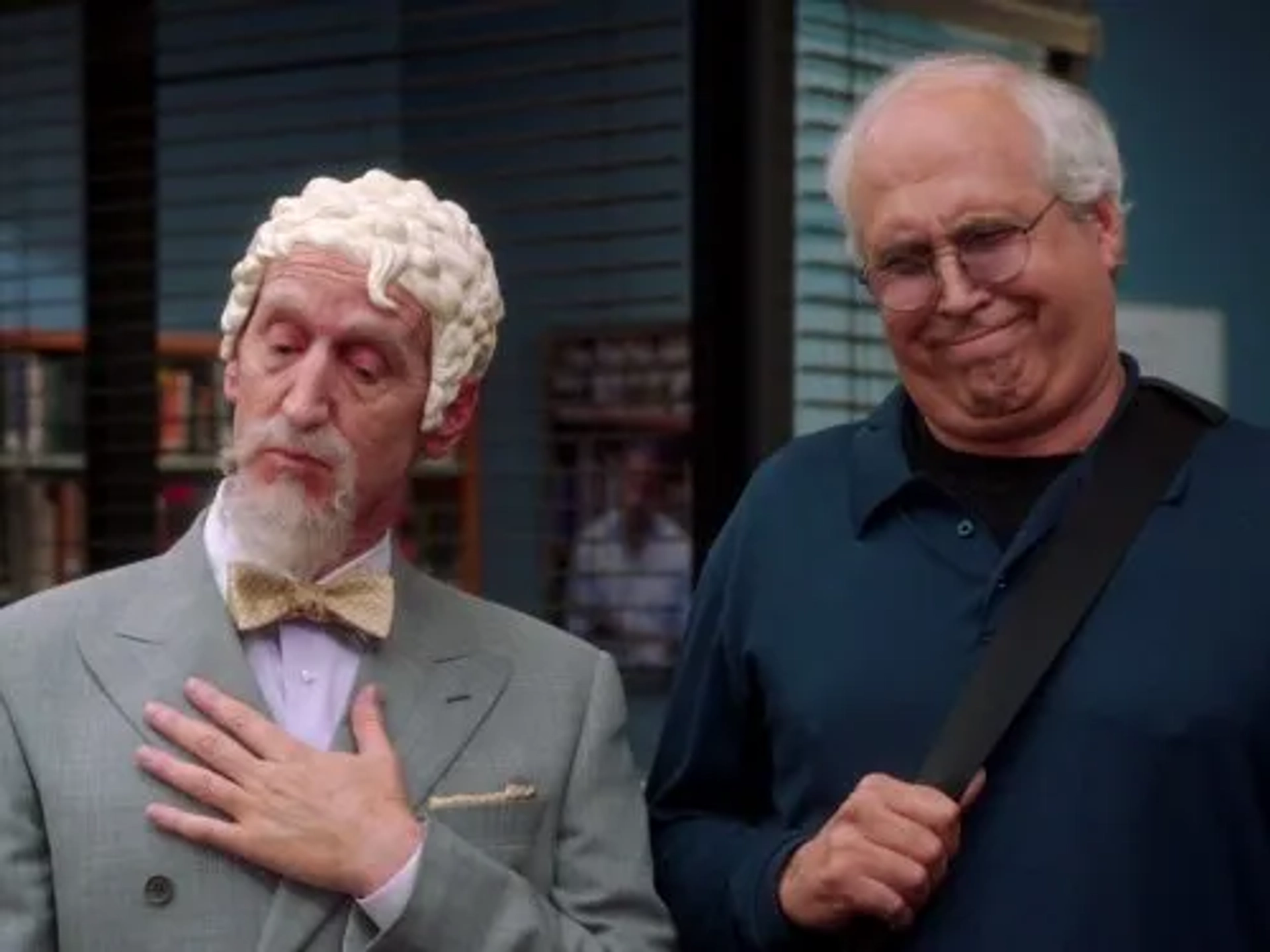 Chevy Chase and Larry Cedar in Community (2009)