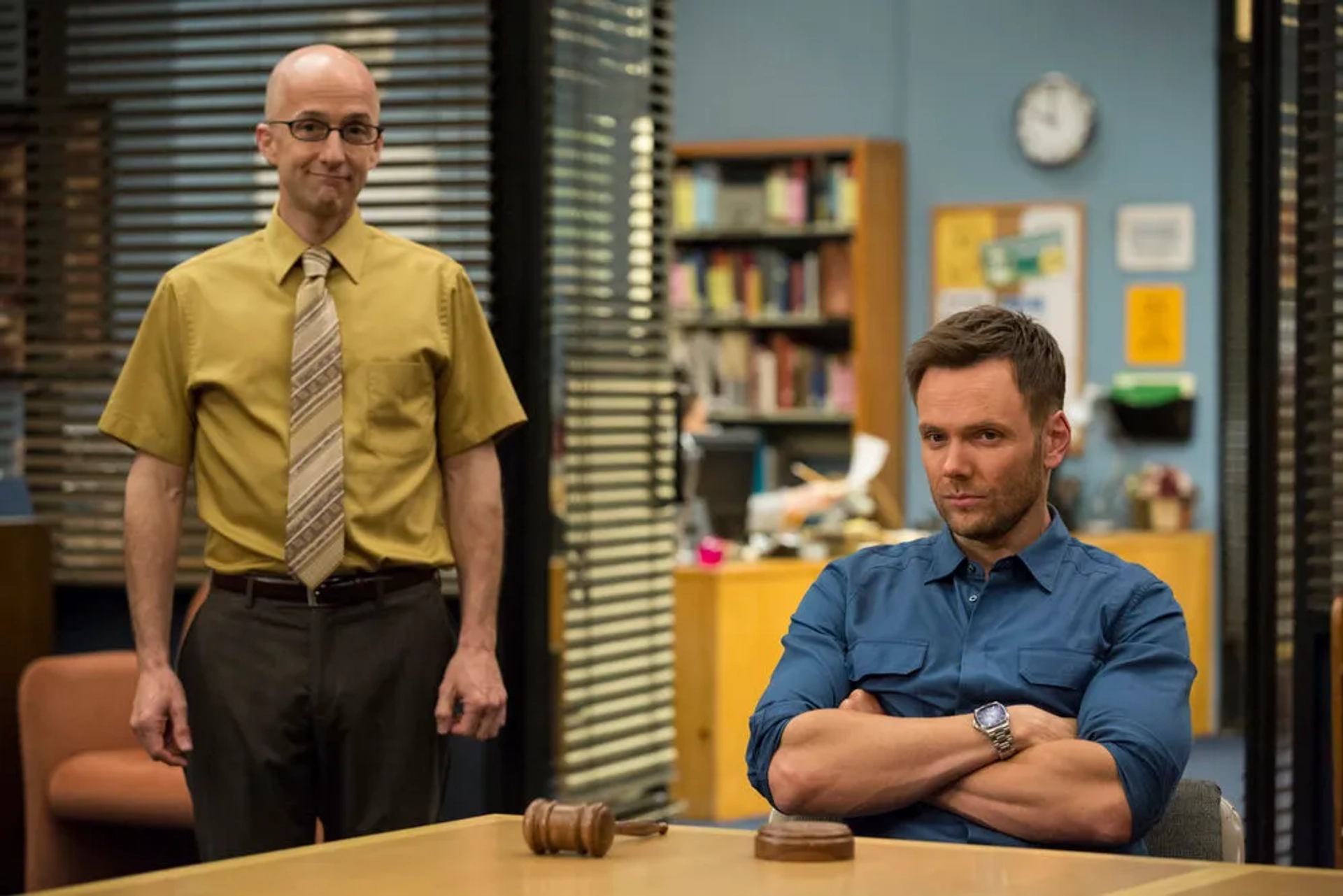 Joel McHale and Jim Rash in Community (2009)