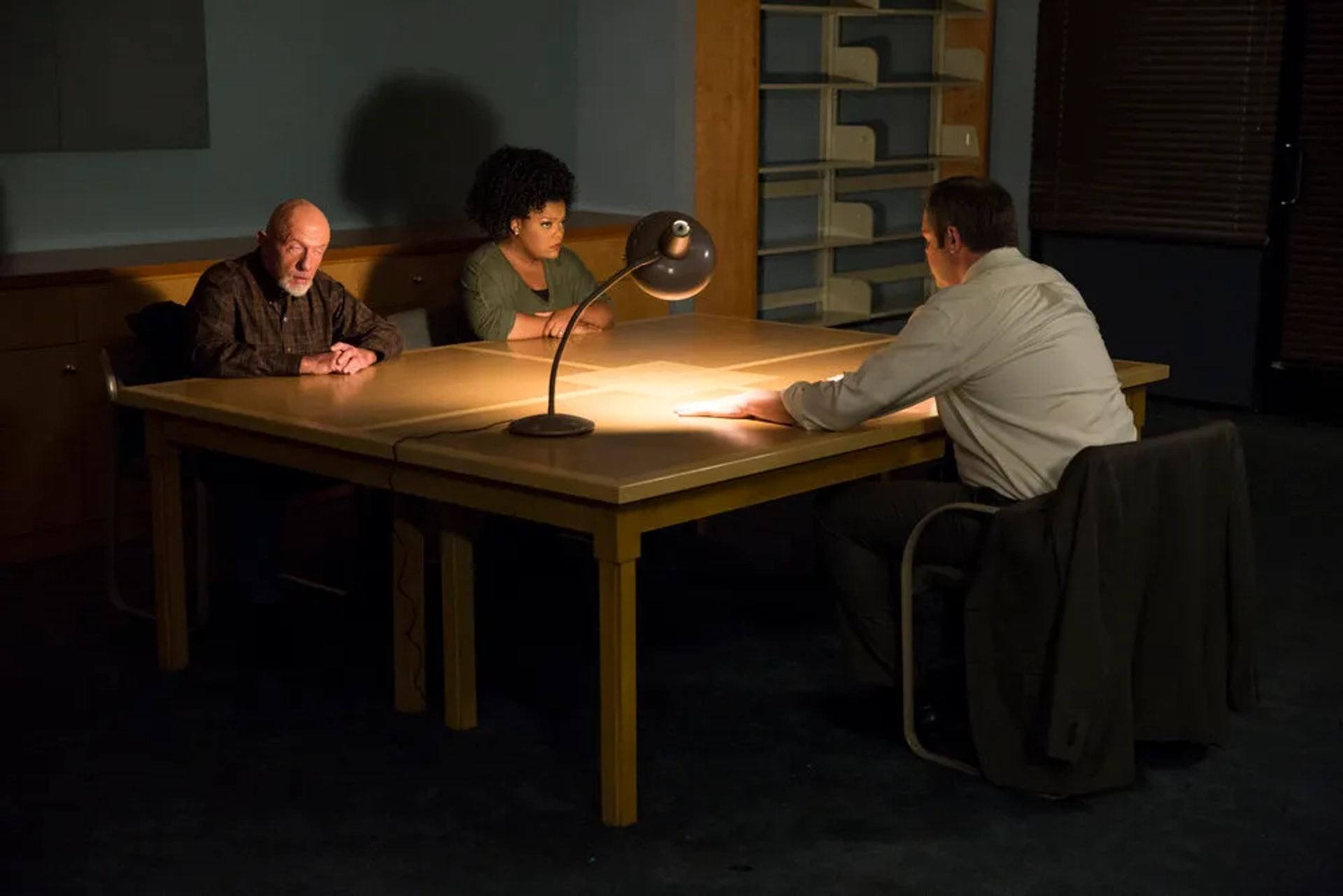 Jonathan Banks, Brady Novak, and Yvette Nicole Brown in Community (2009)