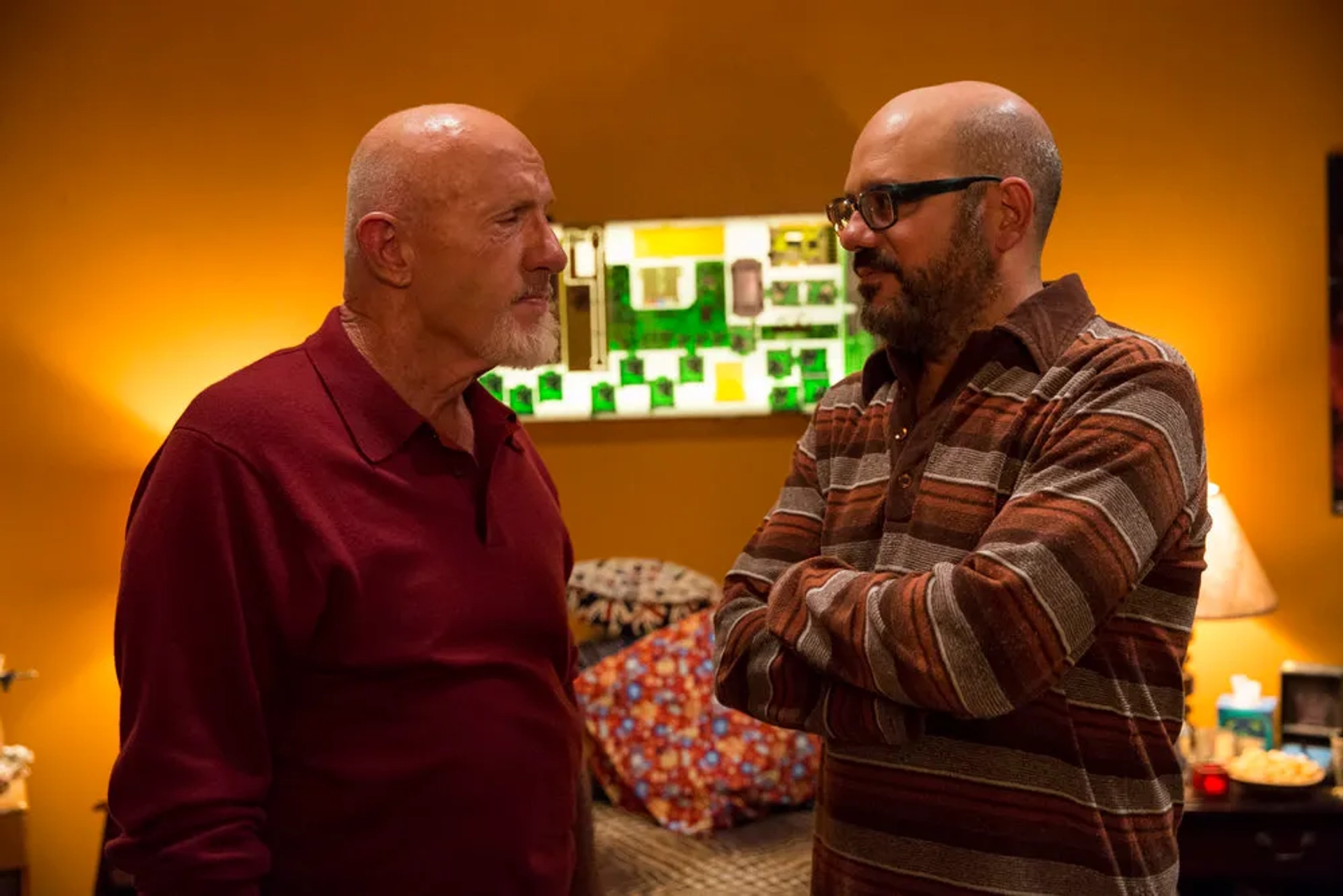 Jonathan Banks and David Cross in Community (2009)