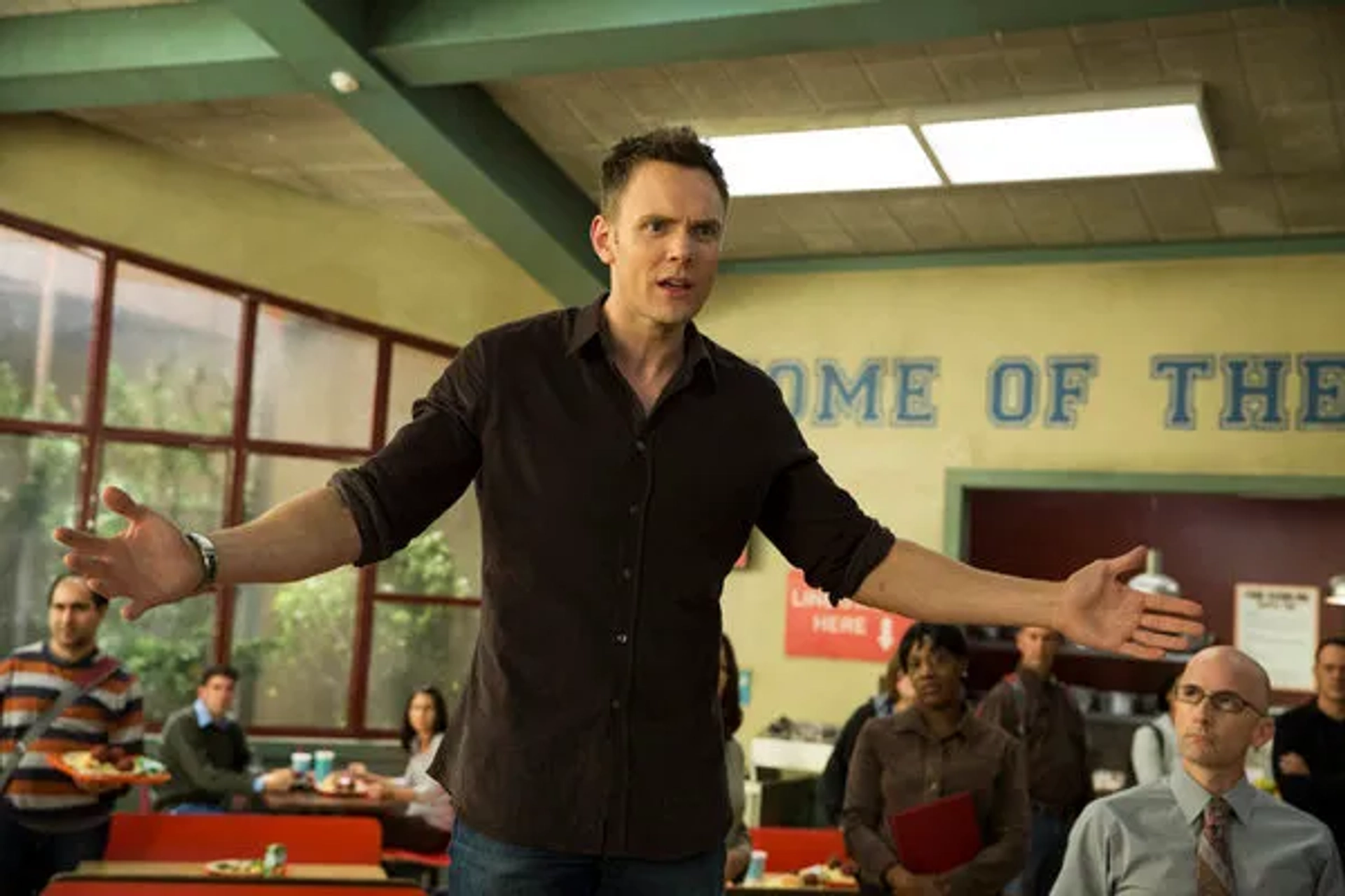 Joel McHale and Jim Rash in Community (2009)