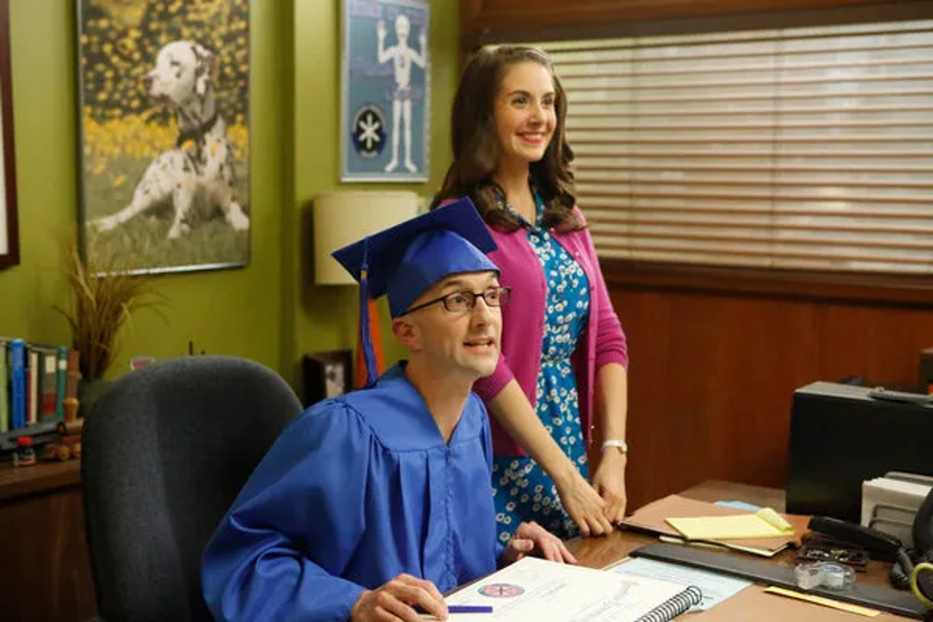 Jim Rash and Alison Brie in Community (2009)