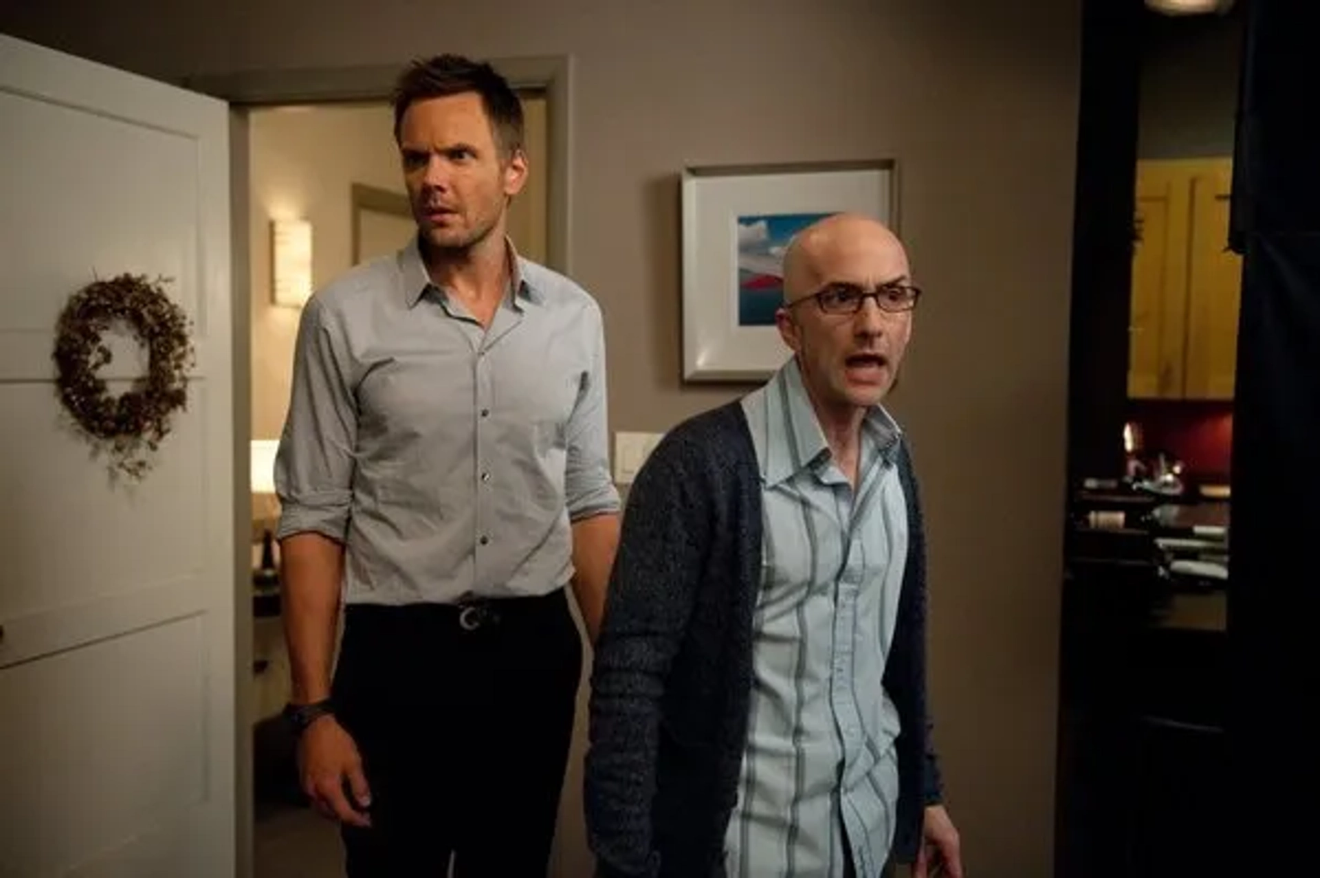 Joel McHale and Jim Rash in Community (2009)