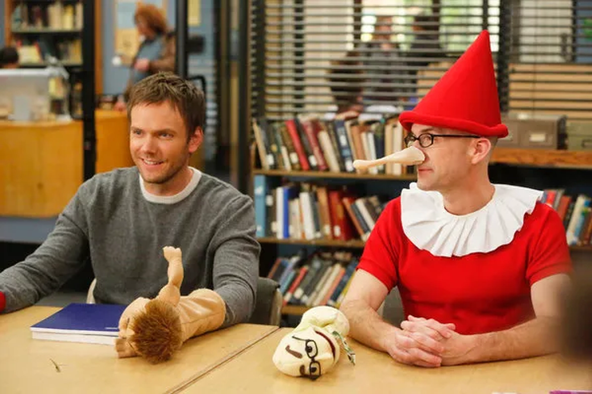 Joel McHale and Jim Rash in Community (2009)