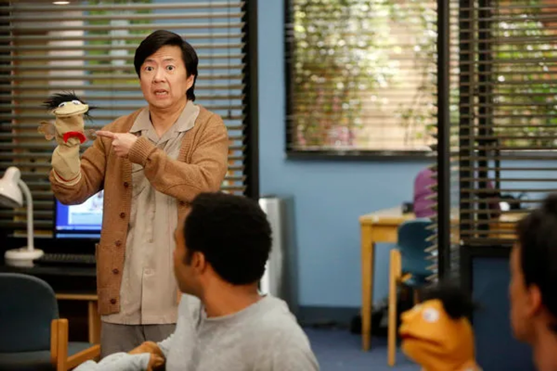 Ken Jeong, Danny Pudi, and Donald Glover in Community (2009)