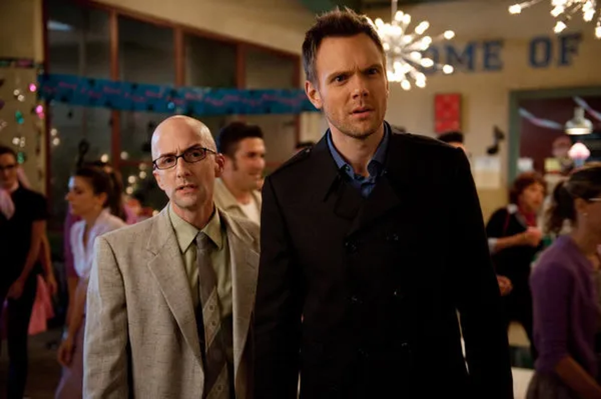 Joel McHale and Jim Rash in Community (2009)