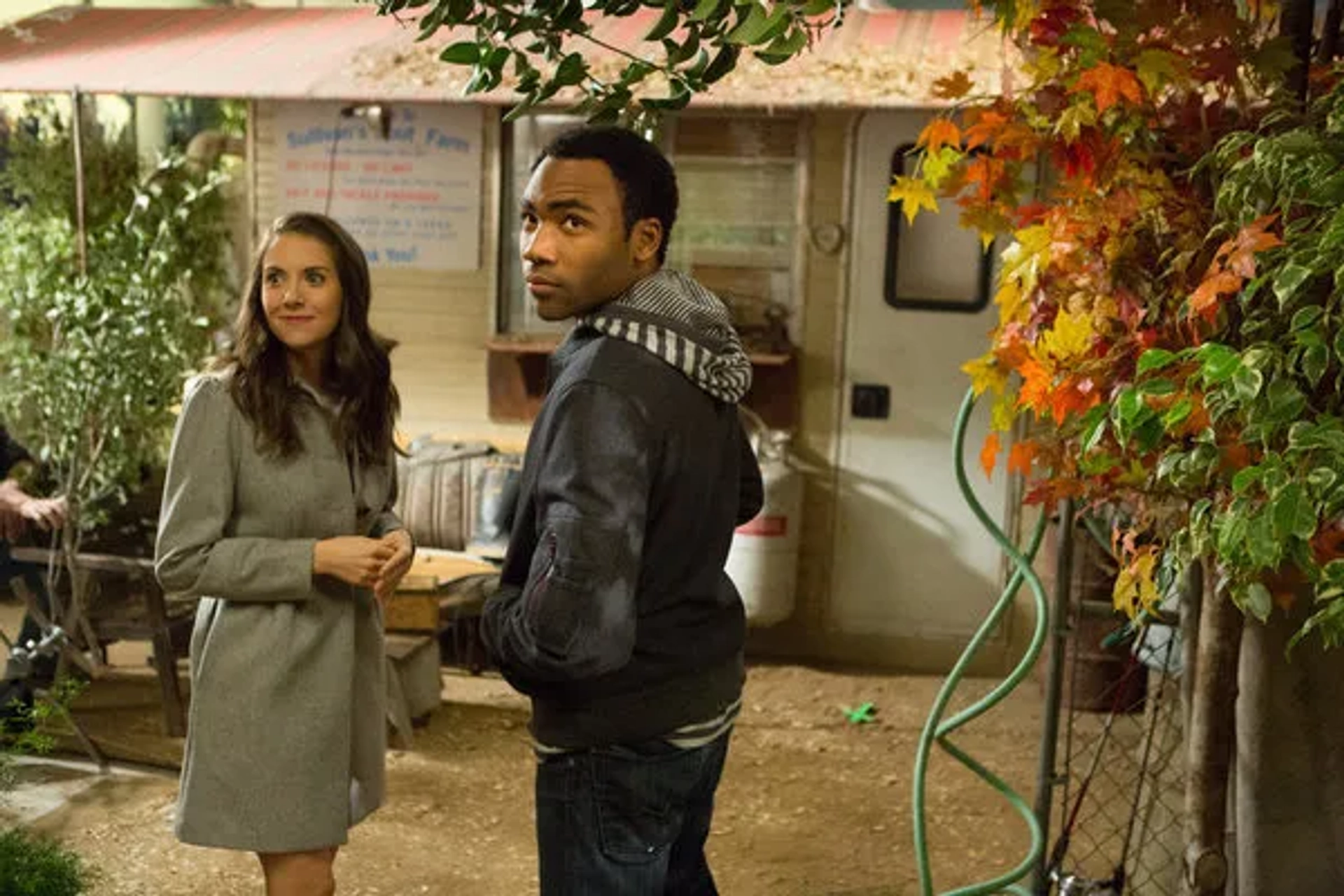 Alison Brie and Donald Glover in Community (2009)