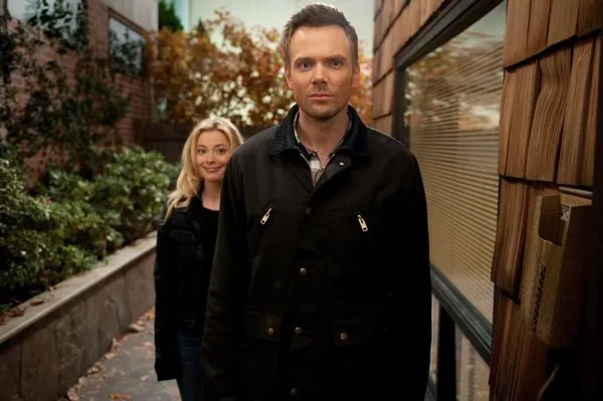 Joel McHale and Gillian Jacobs in Community (2009)