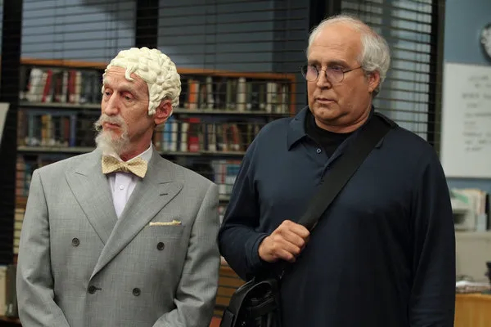 Chevy Chase and Larry Cedar in Community (2009)