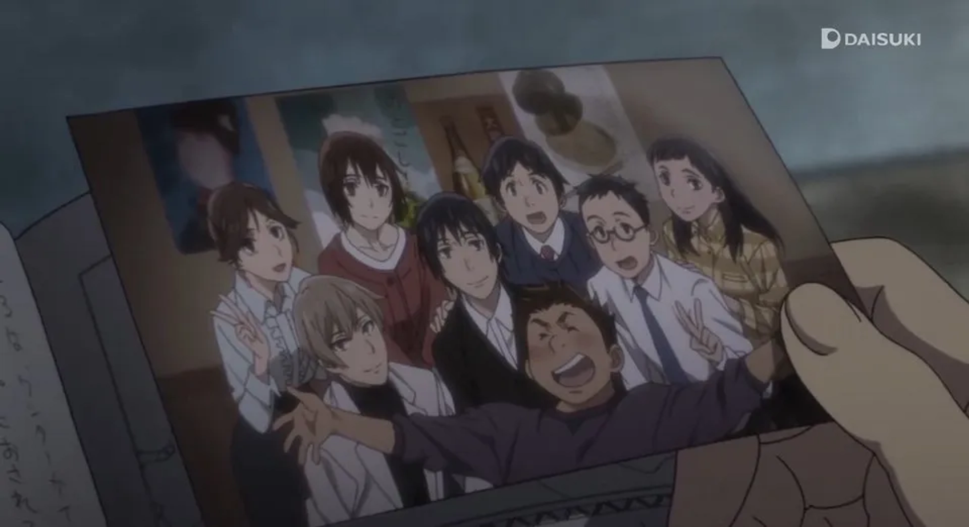 Mitsuru Miyamoto, Minami Takayama, Aoi Yûki, Shinnosuke Mitsushima, You Taichi, Akari Kitô, Yukitoshi Kikuchi, and Ayaka Nanase in Erased (2016)