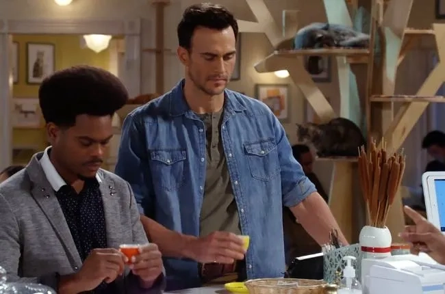 Cheyenne Jackson and Julian Gant in Call Me Kat (2021)