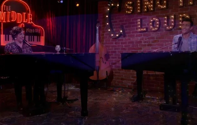 Mayim Bialik and Cheyenne Jackson in Call Me Kat (2021)