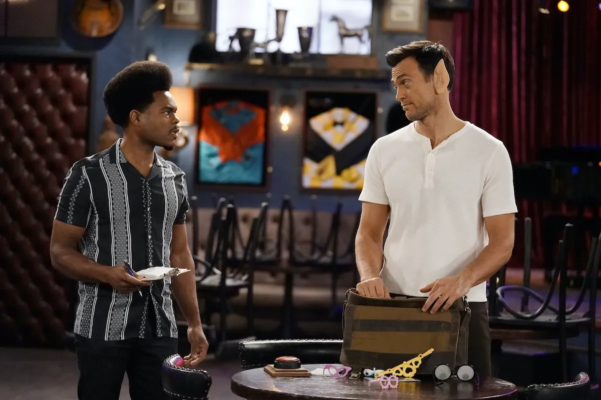 Cheyenne Jackson and Julian Gant in Call Me Kat (2021)