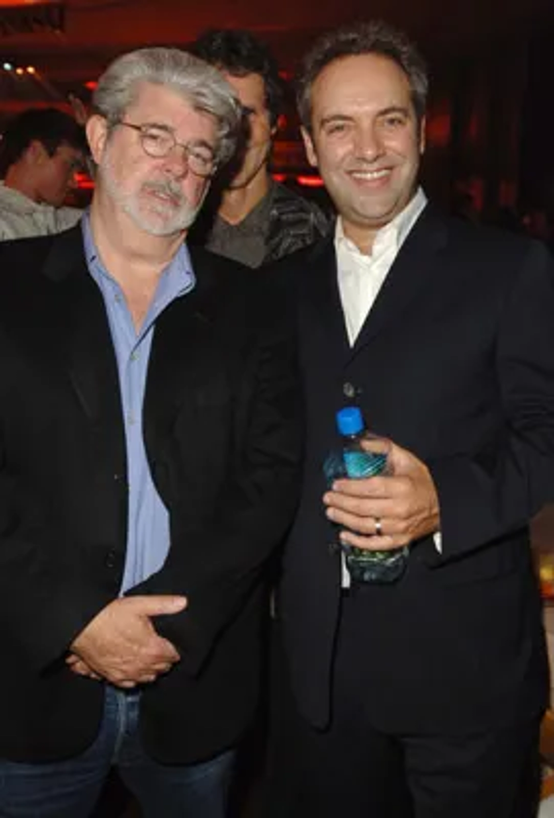 George Lucas and Sam Mendes at an event for Jarhead (2005)