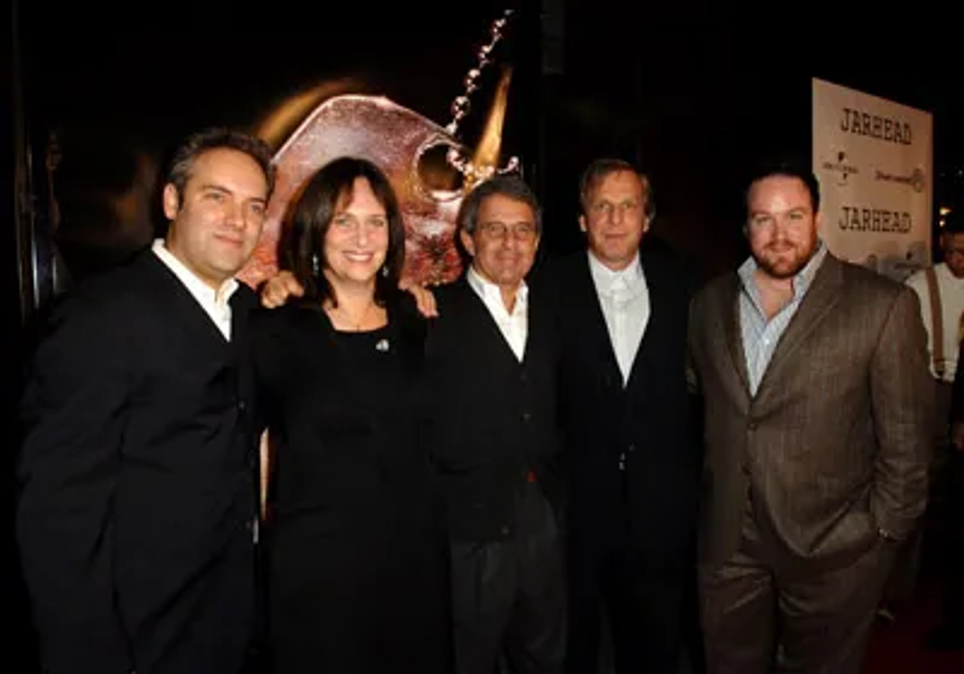 Sam Mendes, Ron Meyer, Lucy Fisher, Douglas Wick, and Anthony Swofford at an event for Jarhead (2005)