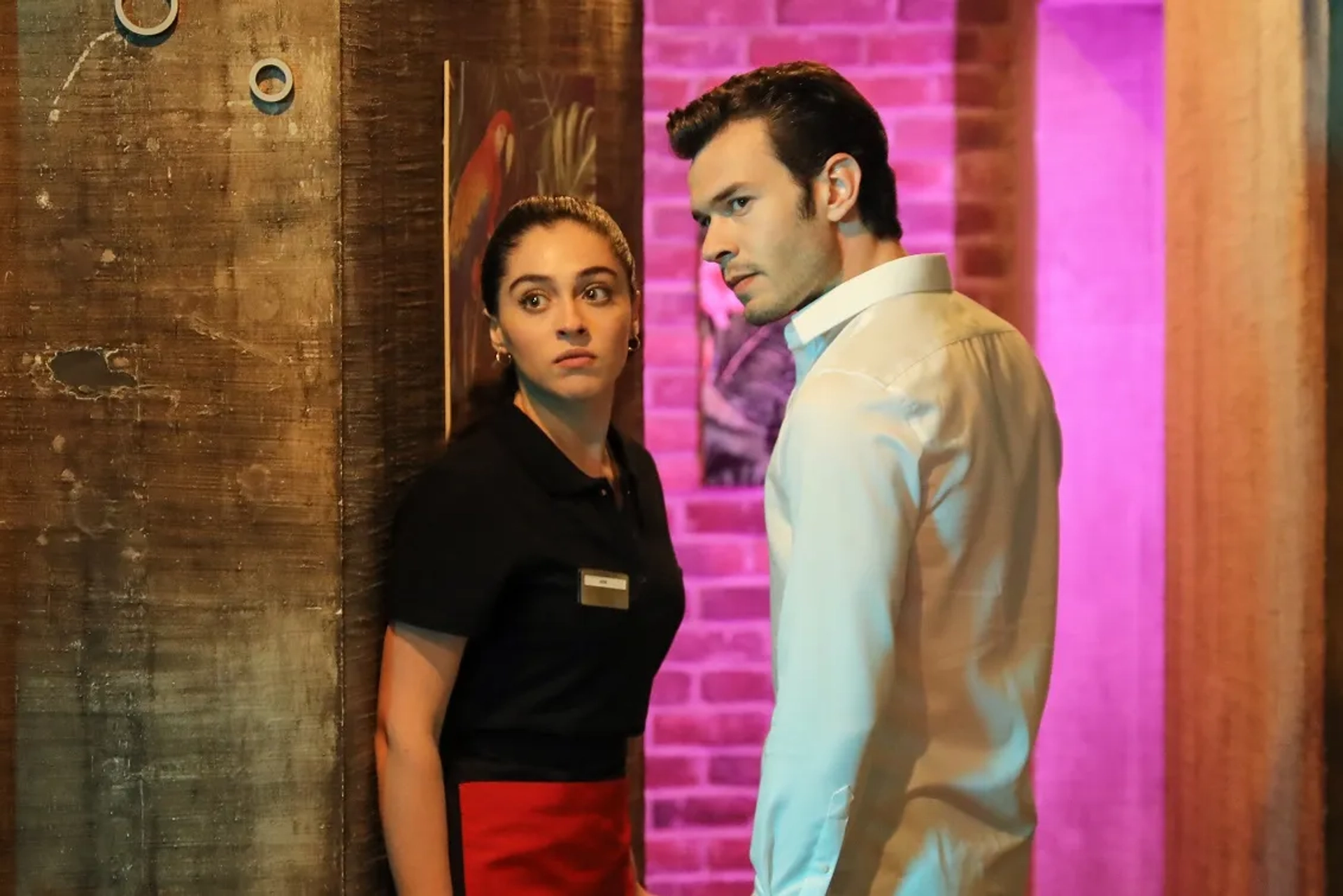 Cemre Baysel and Aytaç Sasmaz in Twist of Fate (2021)