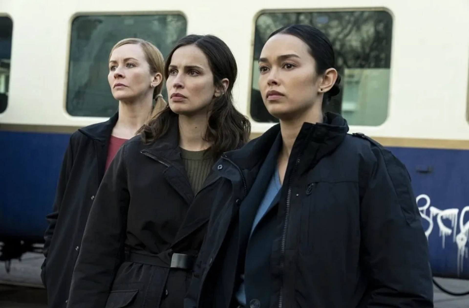 Heida Reed, Eva-Jane Willis, and Vinessa Vidotto in FBI: International (2021)