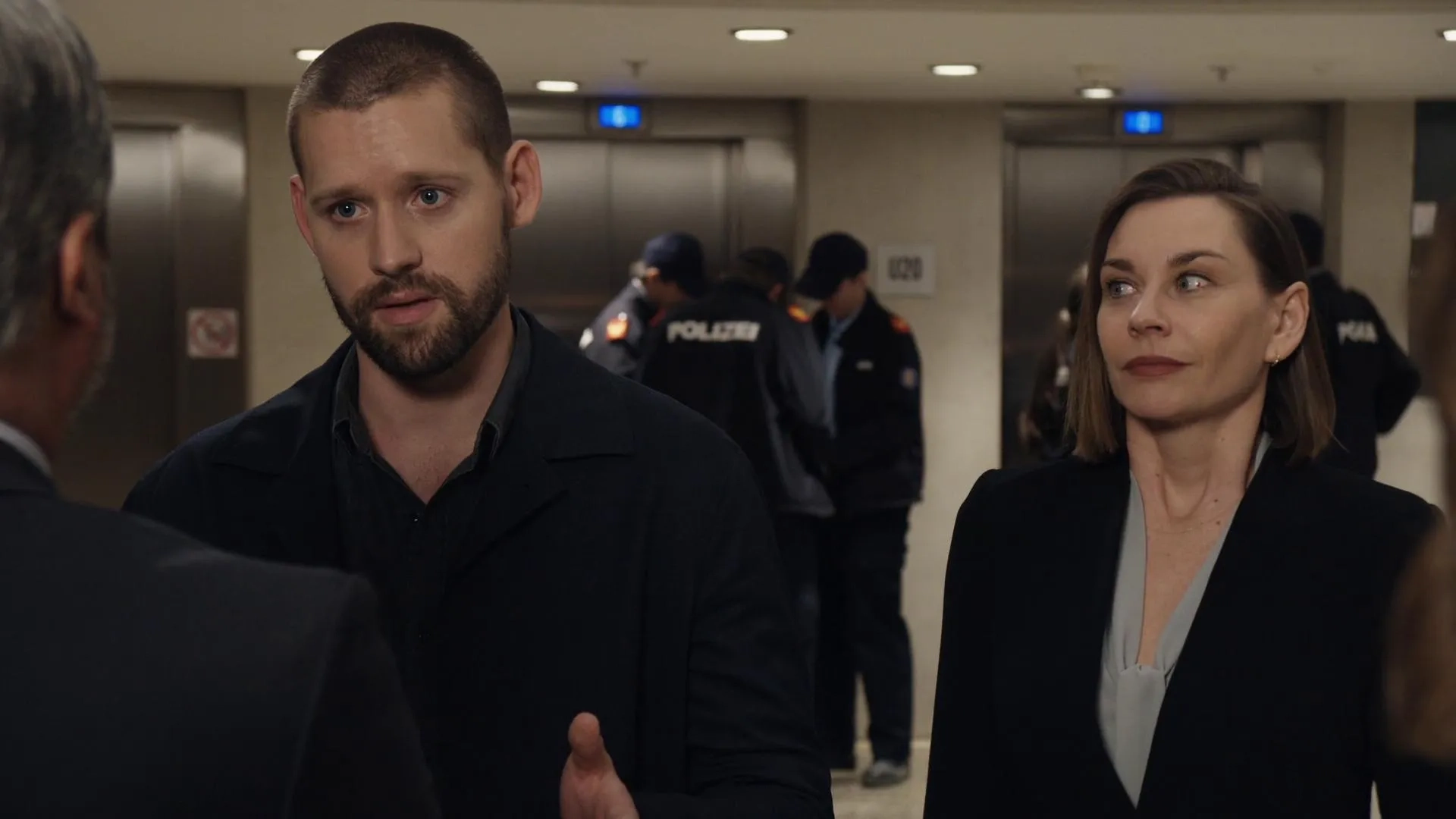 Christiane Paul and Luke Kleintank in FBI: International (2021)