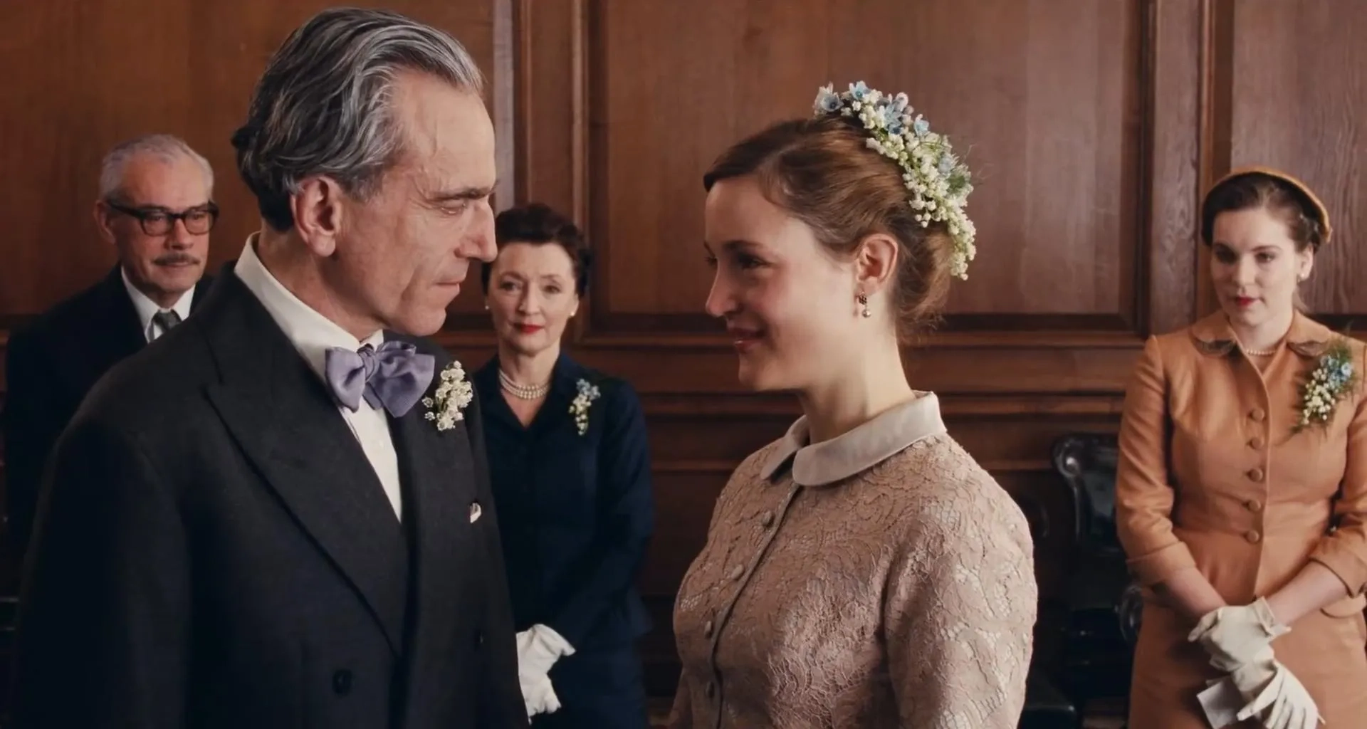 Daniel Day-Lewis, Lesley Manville, Vicky Krieps, and Sarah Lamesch in Phantom Thread (2017)