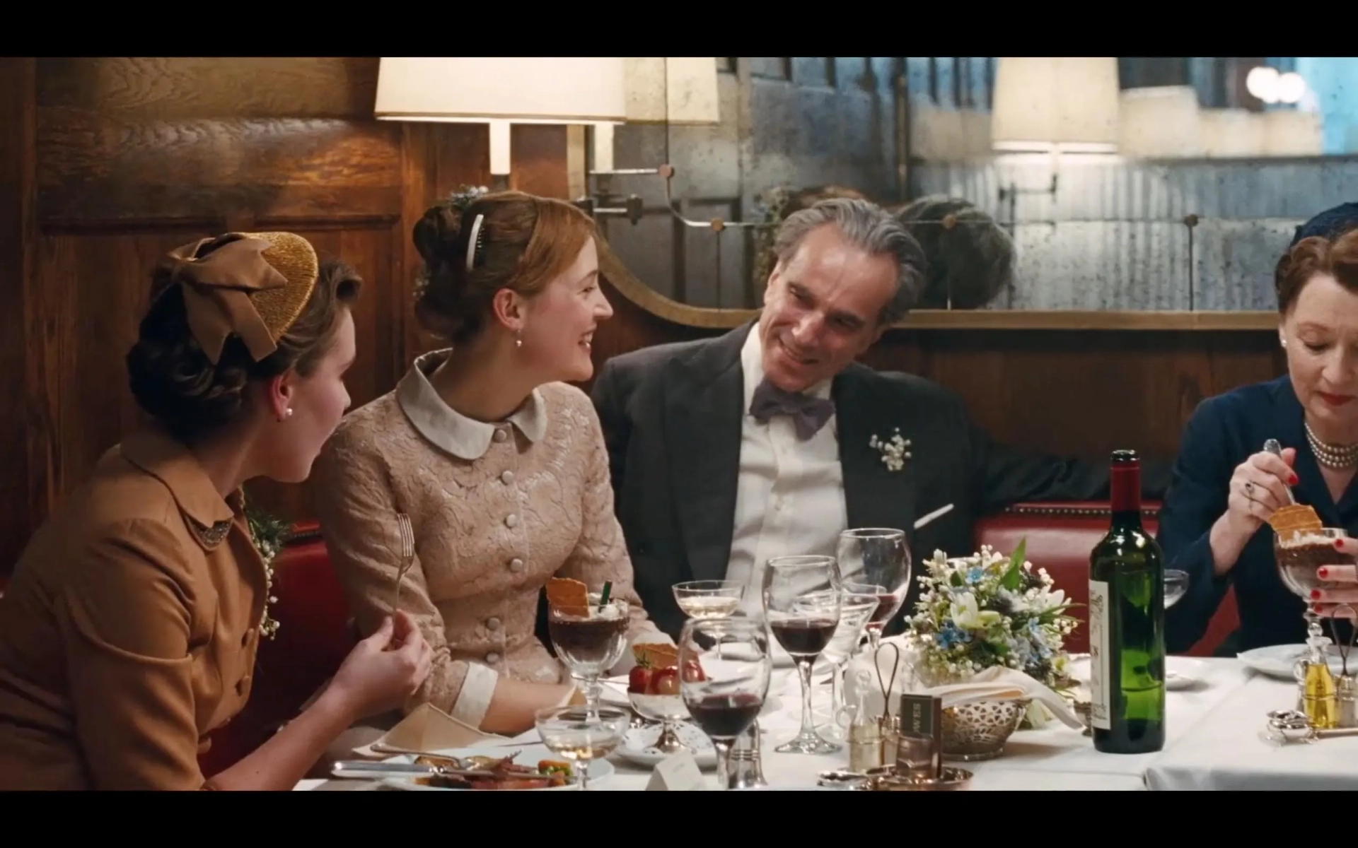 Daniel Day-Lewis, Lesley Manville, Vicky Krieps, and Sarah Lamesch in Phantom Thread (2017)