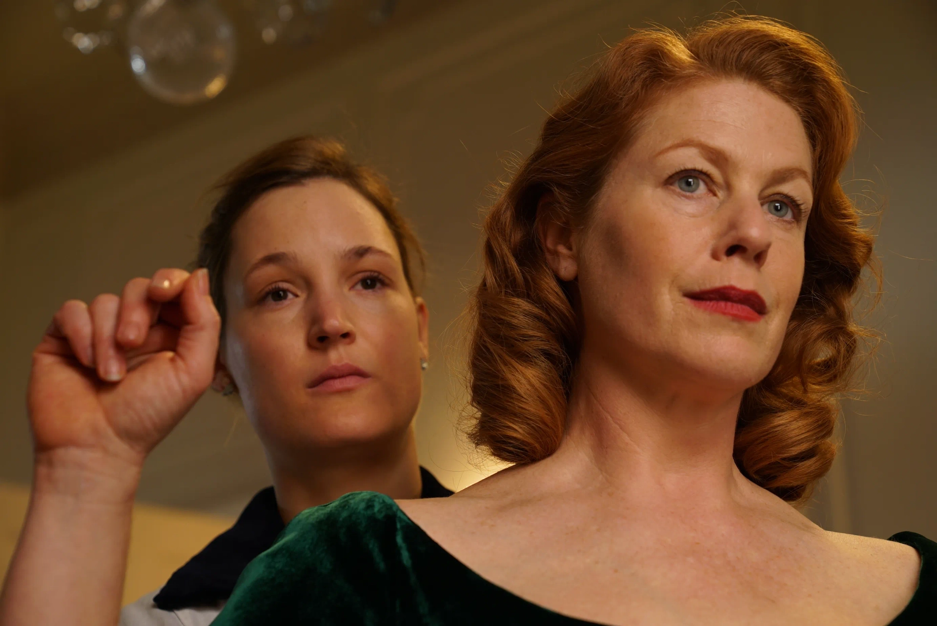 On the set of Phantom Thread with Vicky Krieps