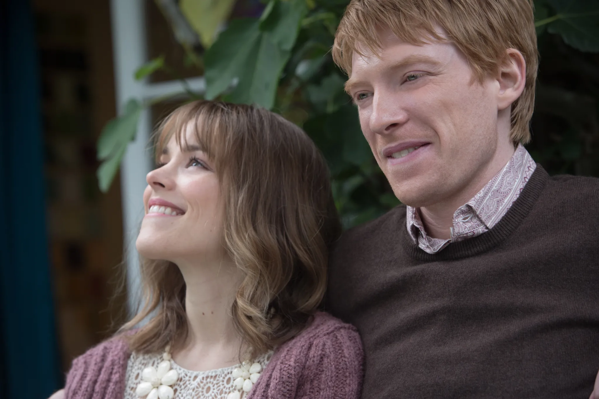 Rachel McAdams and Domhnall Gleeson in About Time (2013)