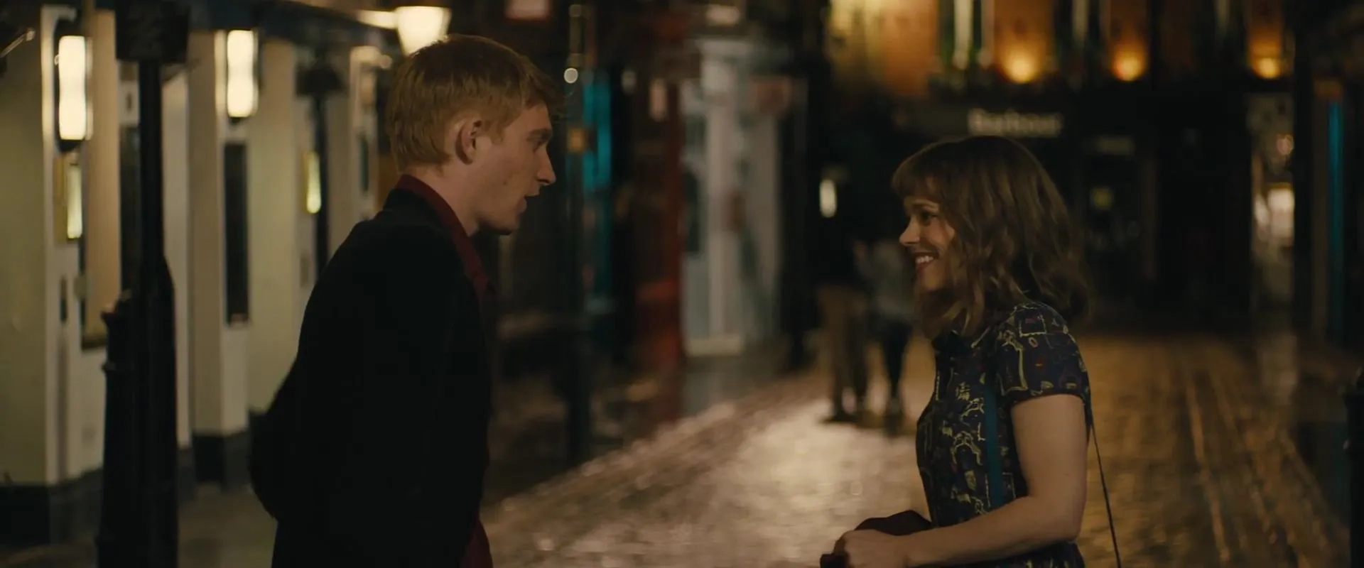 Rachel McAdams and Domhnall Gleeson in About Time (2013)