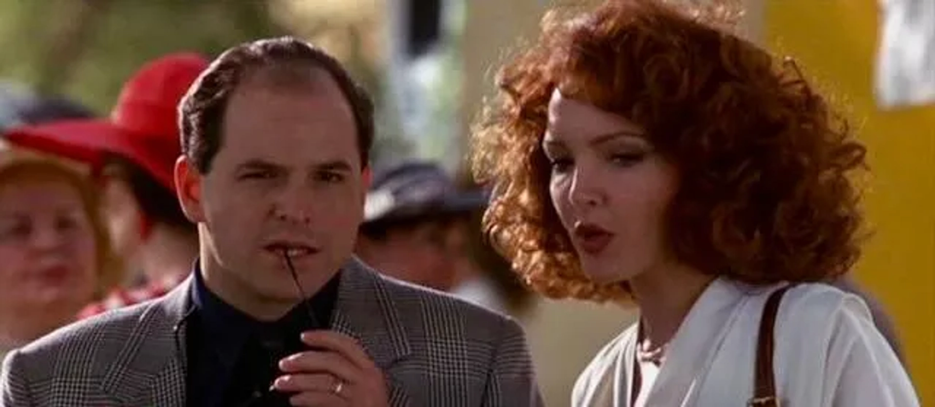 Amy Yasbeck and Jason Alexander in Pretty Woman (1990)