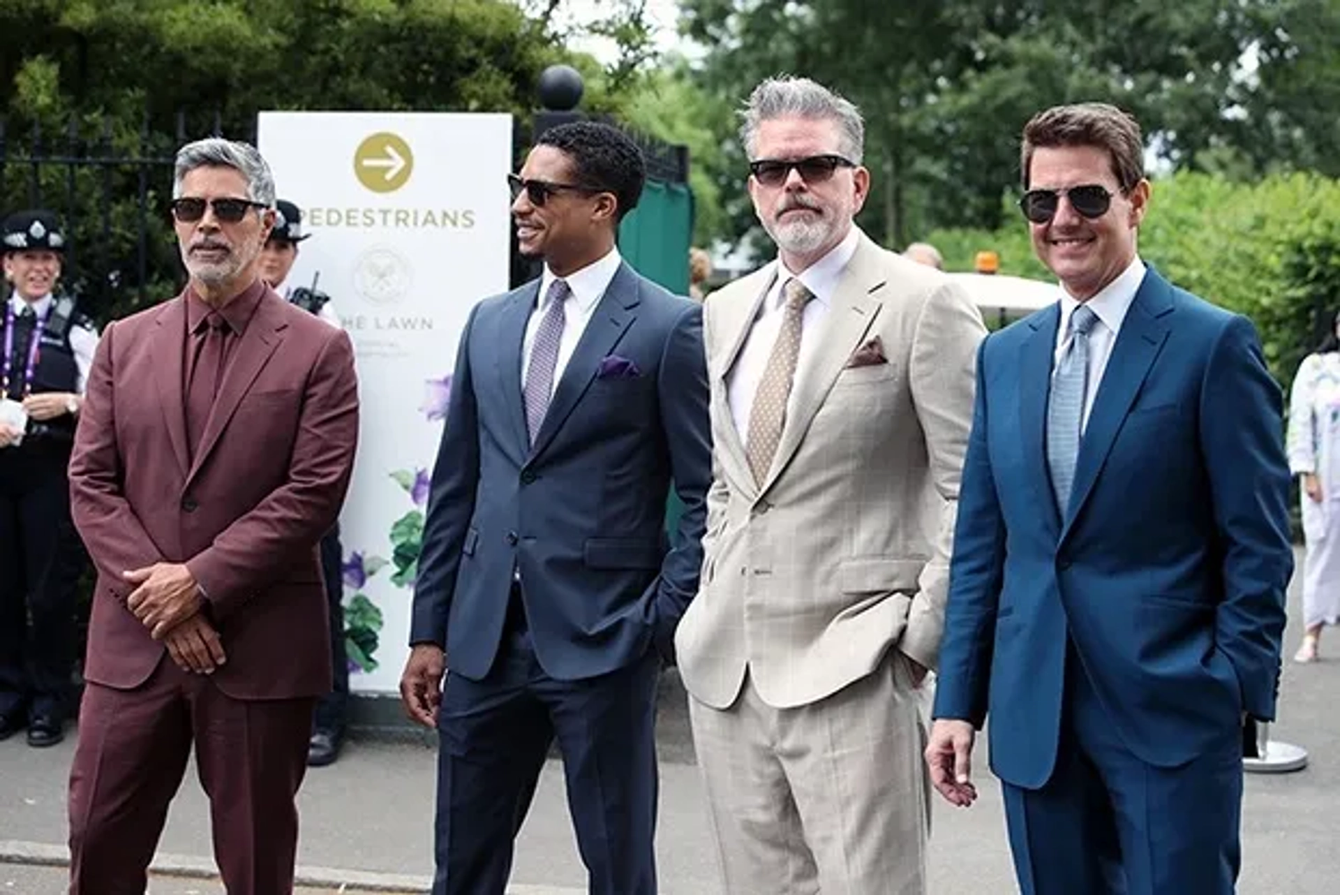 Tom Cruise, Christopher McQuarrie, and Esai Morales at an event for Mission: Impossible - Dead Reckoning Part One (2023)