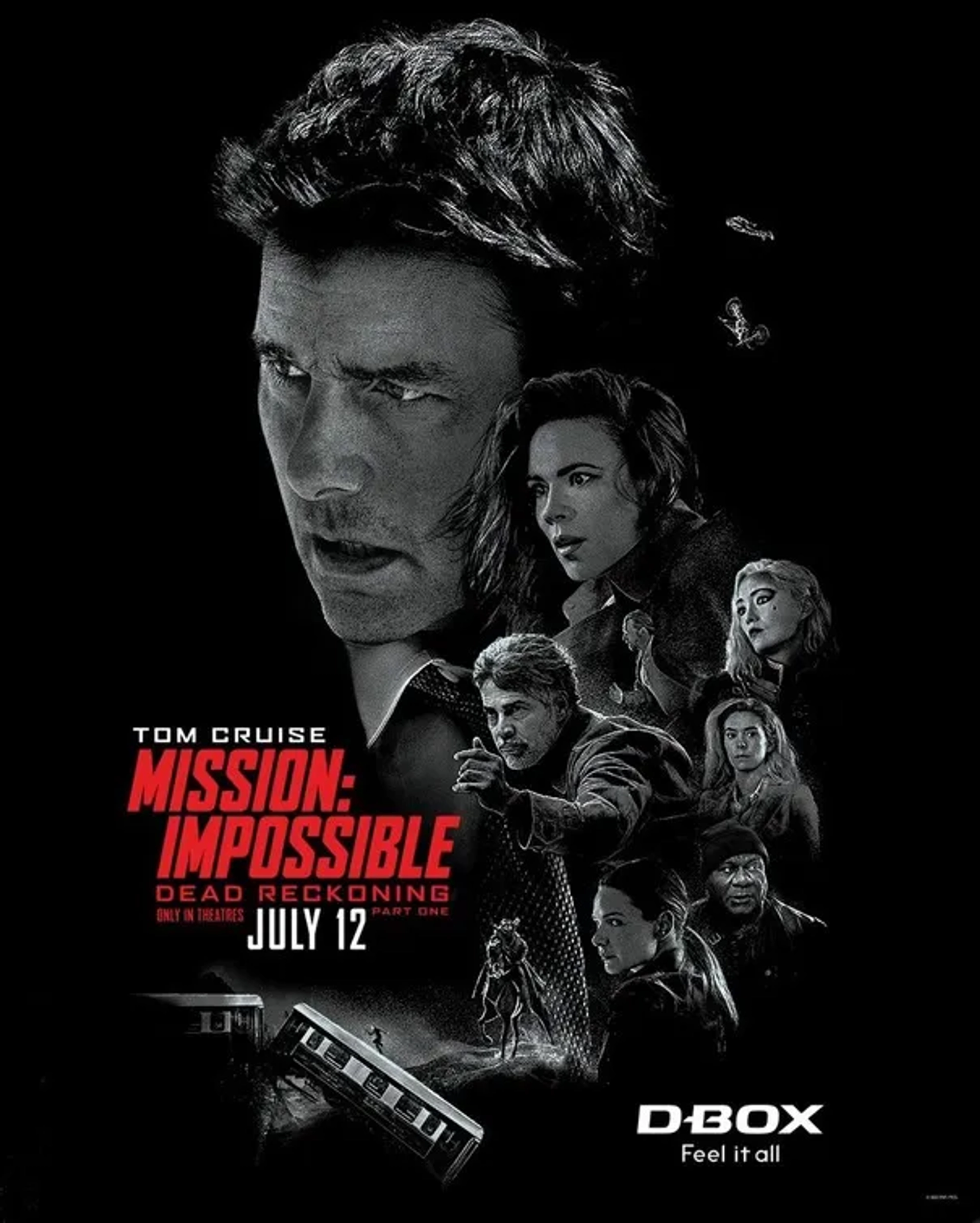 Tom Cruise, Ving Rhames, Esai Morales, Rebecca Ferguson, Hayley Atwell, Pom Klementieff, and Vanessa Kirby in Mission: Impossible - Dead Reckoning Part One (2023)